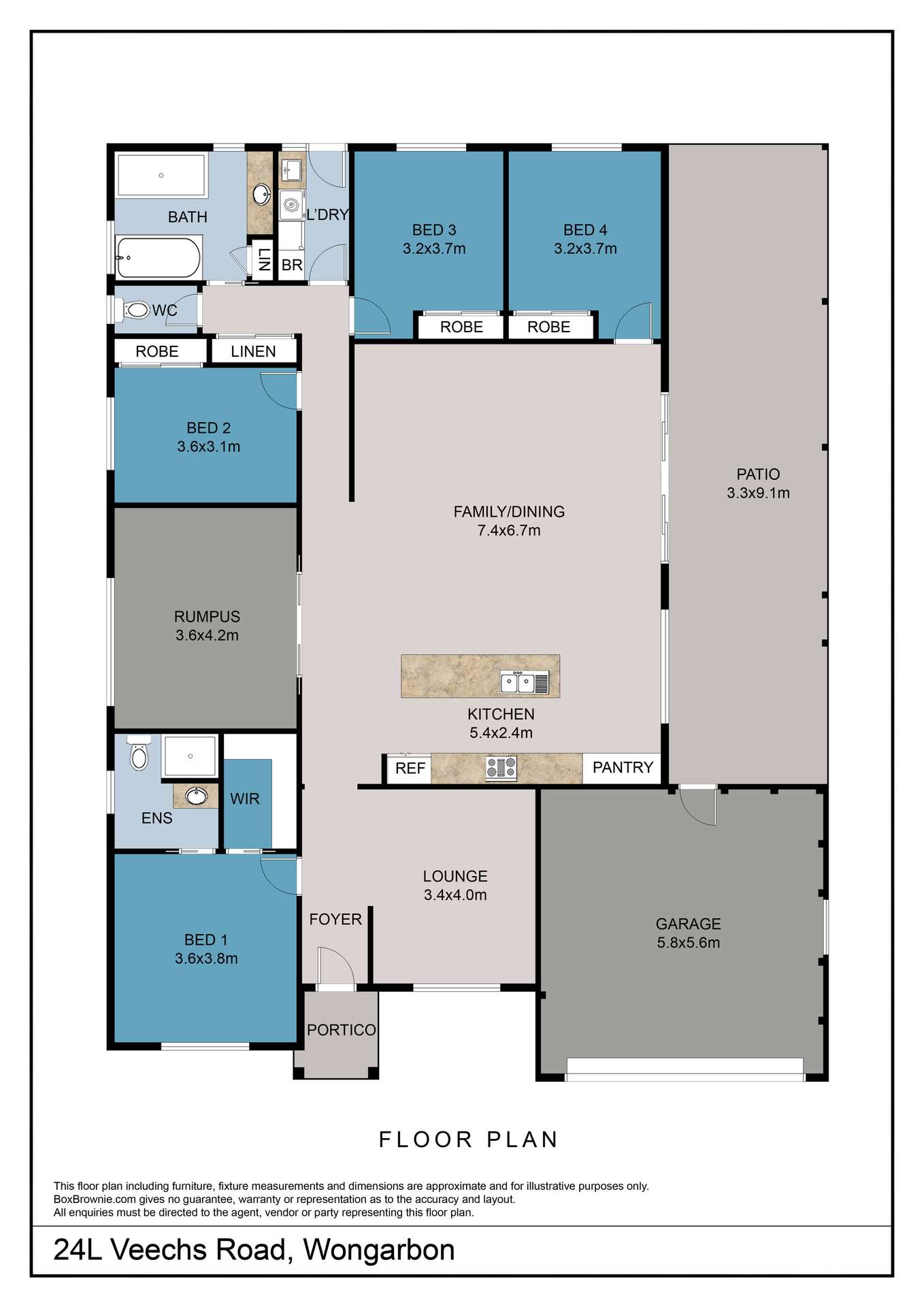 24L Veechs Road, Wongarbon Sold by Farmbuy.com - floorplan 1