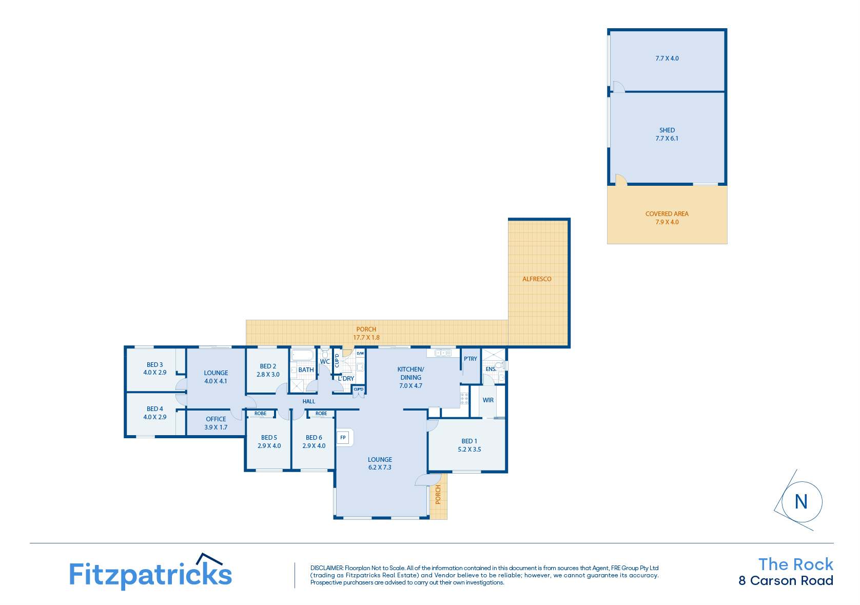8 Carson Road, The Rock For Sale by Farmbuy.com - floorplan 1