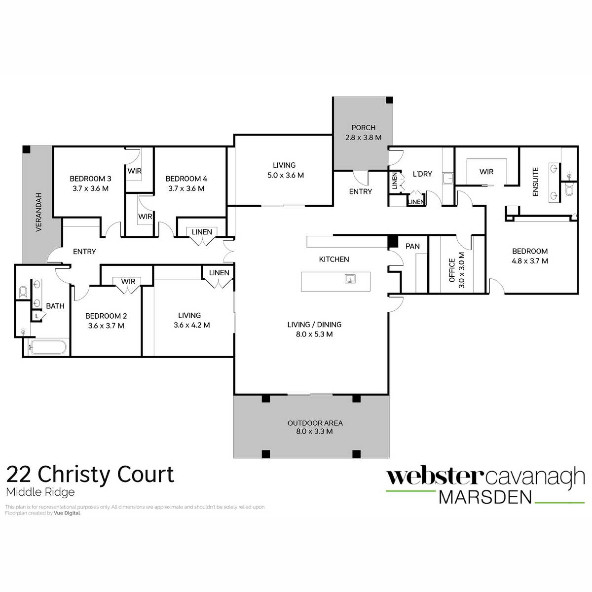 22 Christy Court, Middle Ridge Sold by Farmbuy.com - floorplan 1