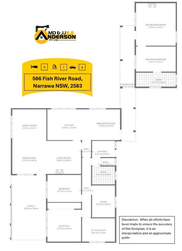 566 Fish River Road, Narrawa Via, Crookwell For Sale by Farmbuy.com - floorplan 1