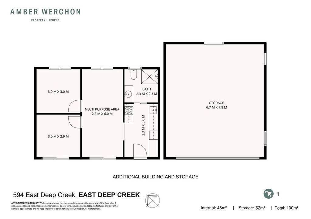 594 East Deep Creek Road, East Deep Creek Sold by Farmbuy.com - floorplan 2
