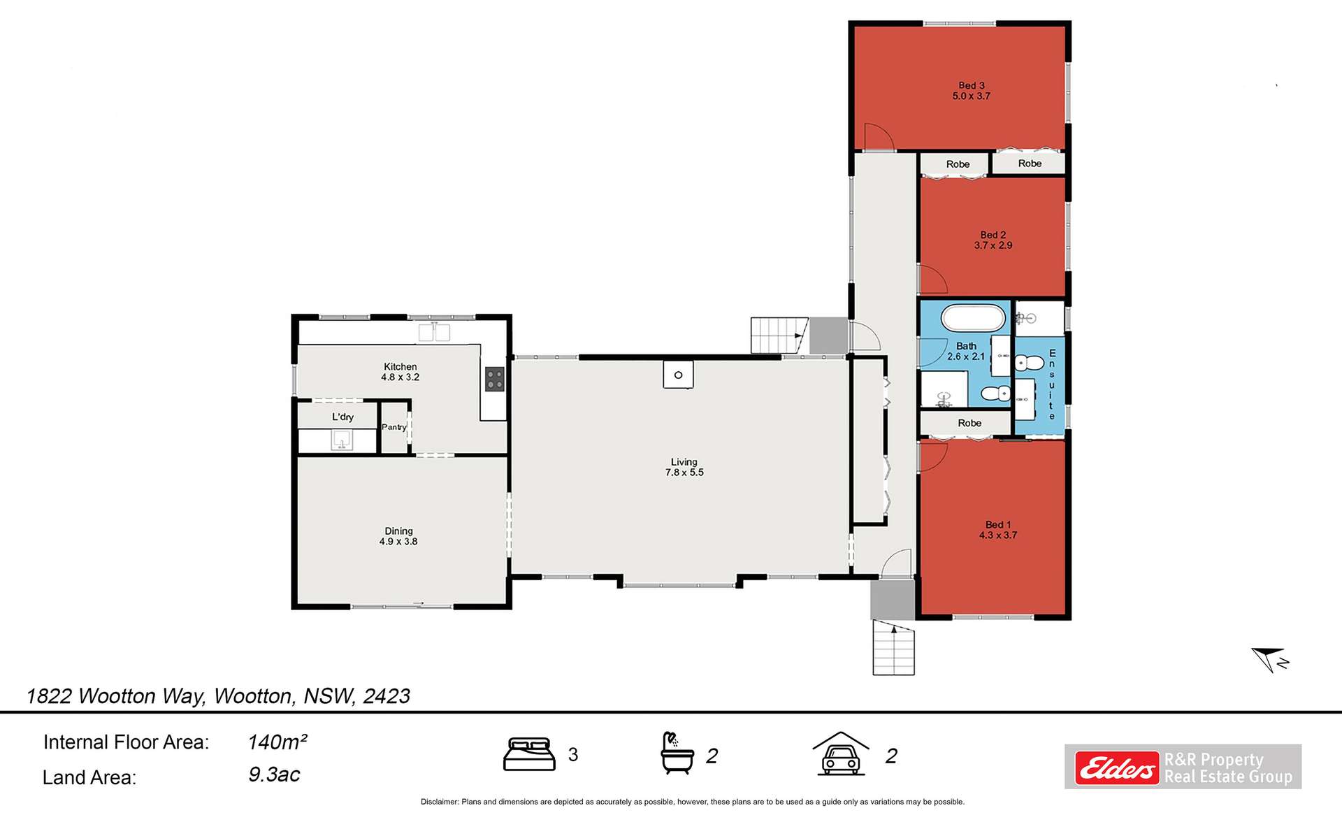 1822 Wootton Way, Wootton For Sale by Farmbuy.com - floorplan 1