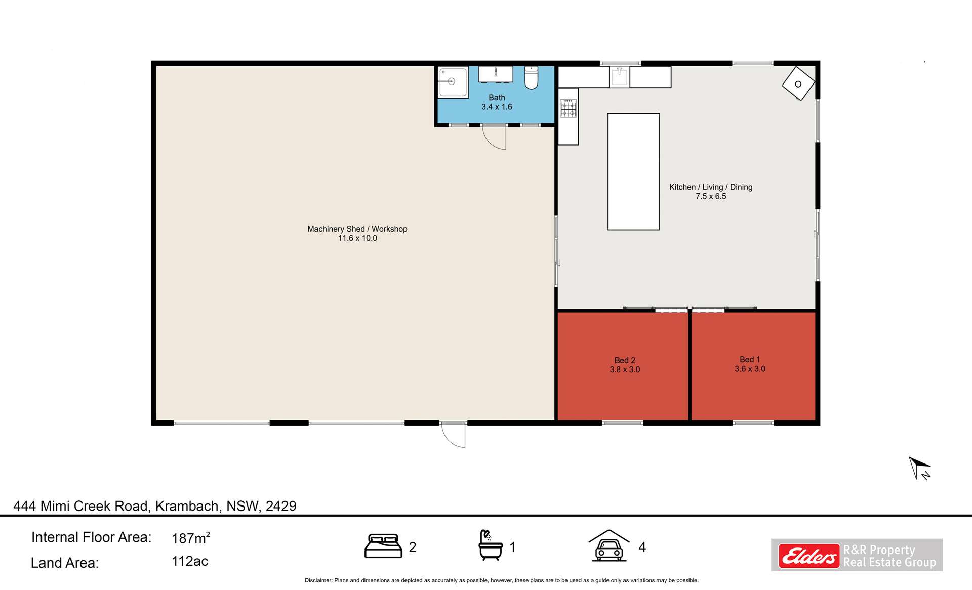 444 Mimi Creek Road, Krambach For Sale by Farmbuy.com - floorplan 1