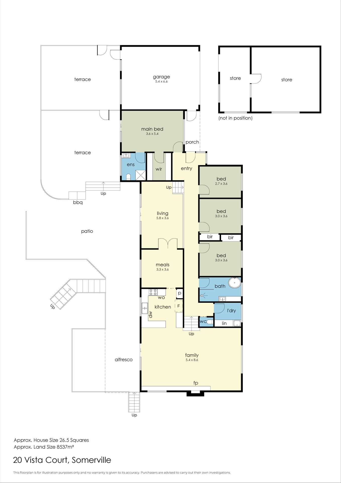 20 Vista Court, Somerville For Sale by Farmbuy.com - floorplan 1