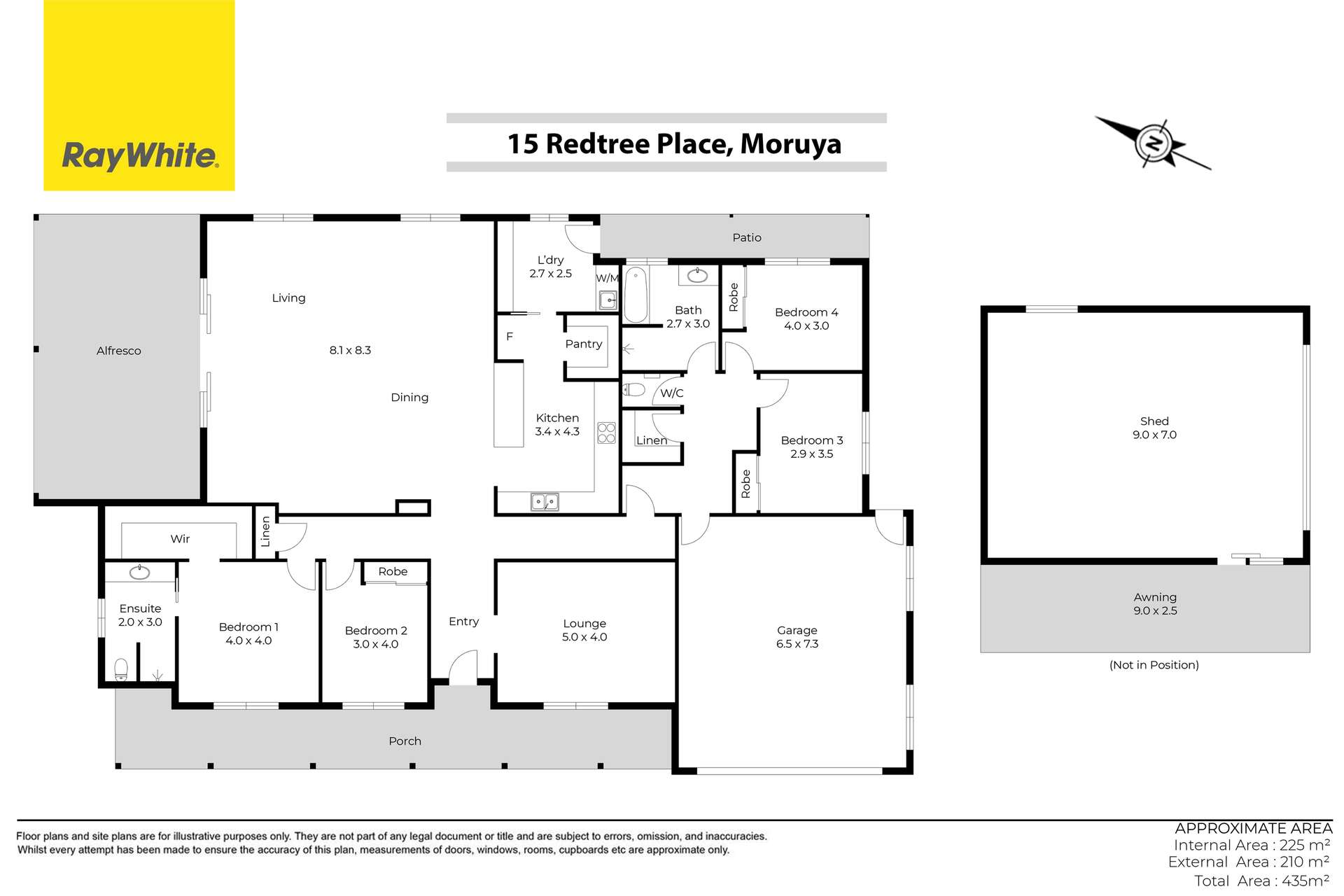 15 Redtree Place, Moruya For Sale by Farmbuy.com - floorplan 1