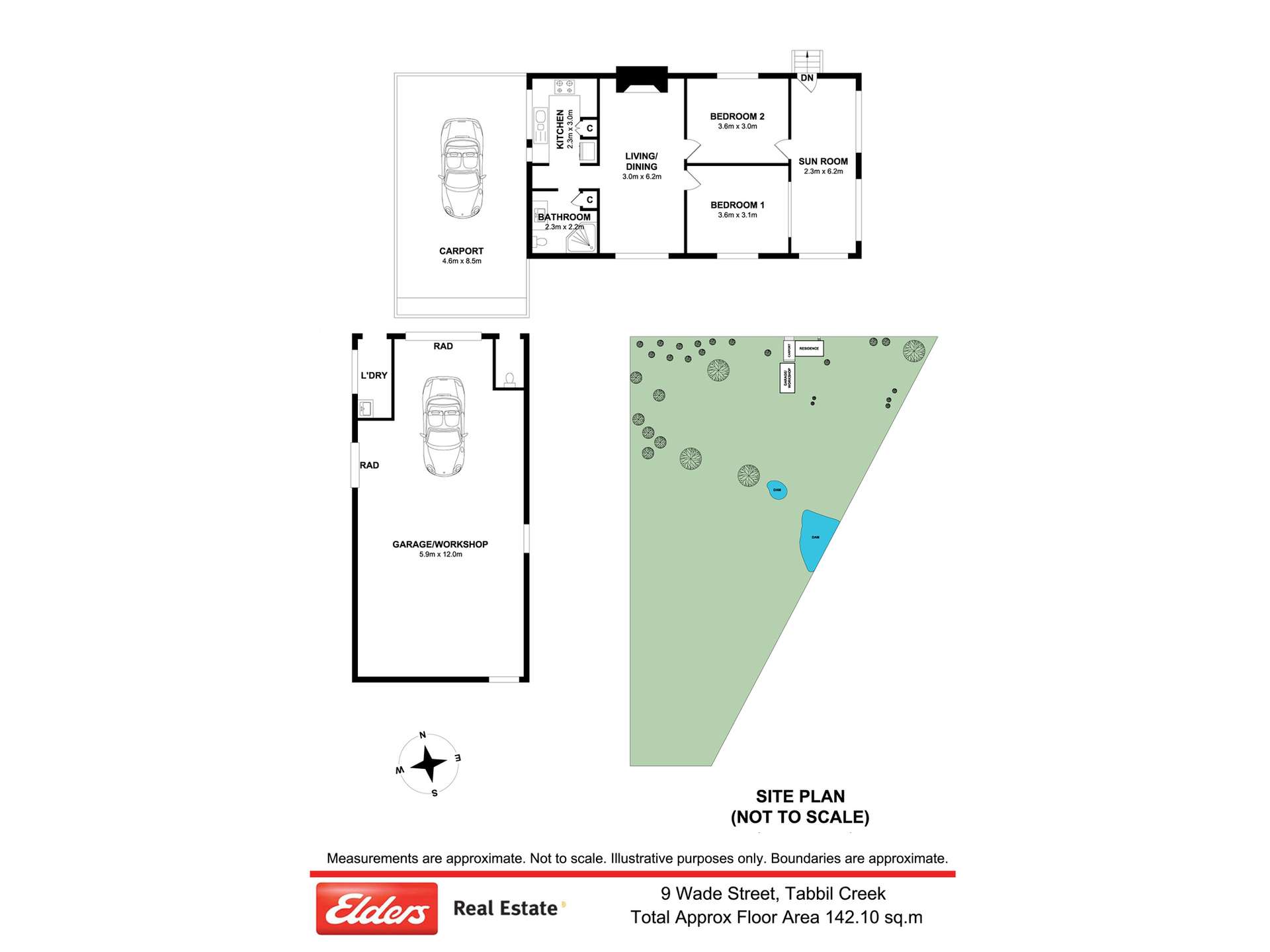 9 Wade Street, Tabbil Creek Via, Dungog Sold by Farmbuy.com - floorplan 2