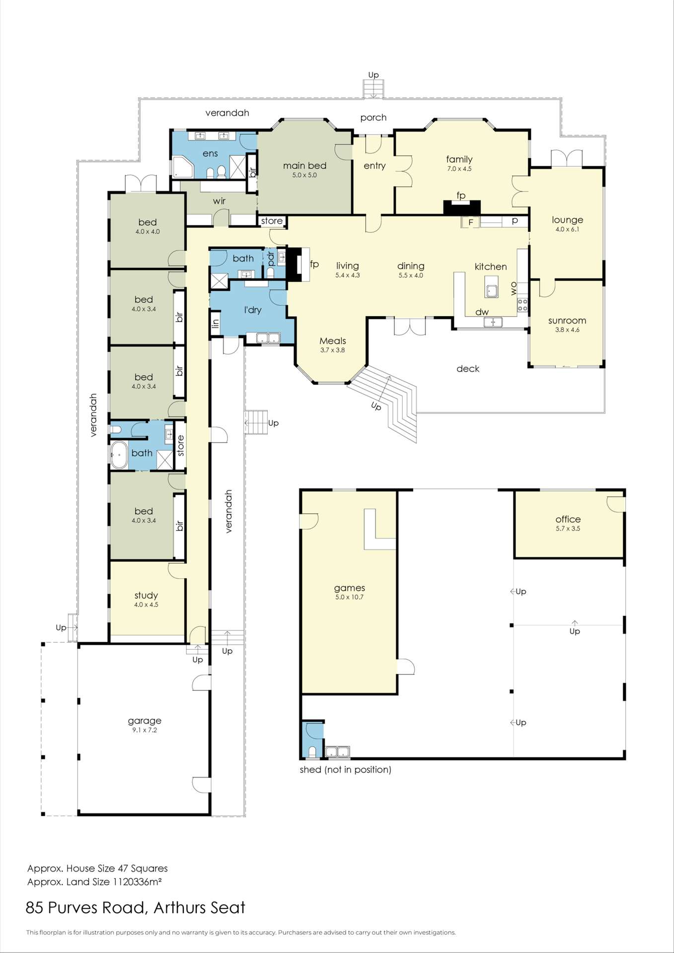 85 Purves Road, Arthurs Seat For Sale by Farmbuy.com - floorplan 1