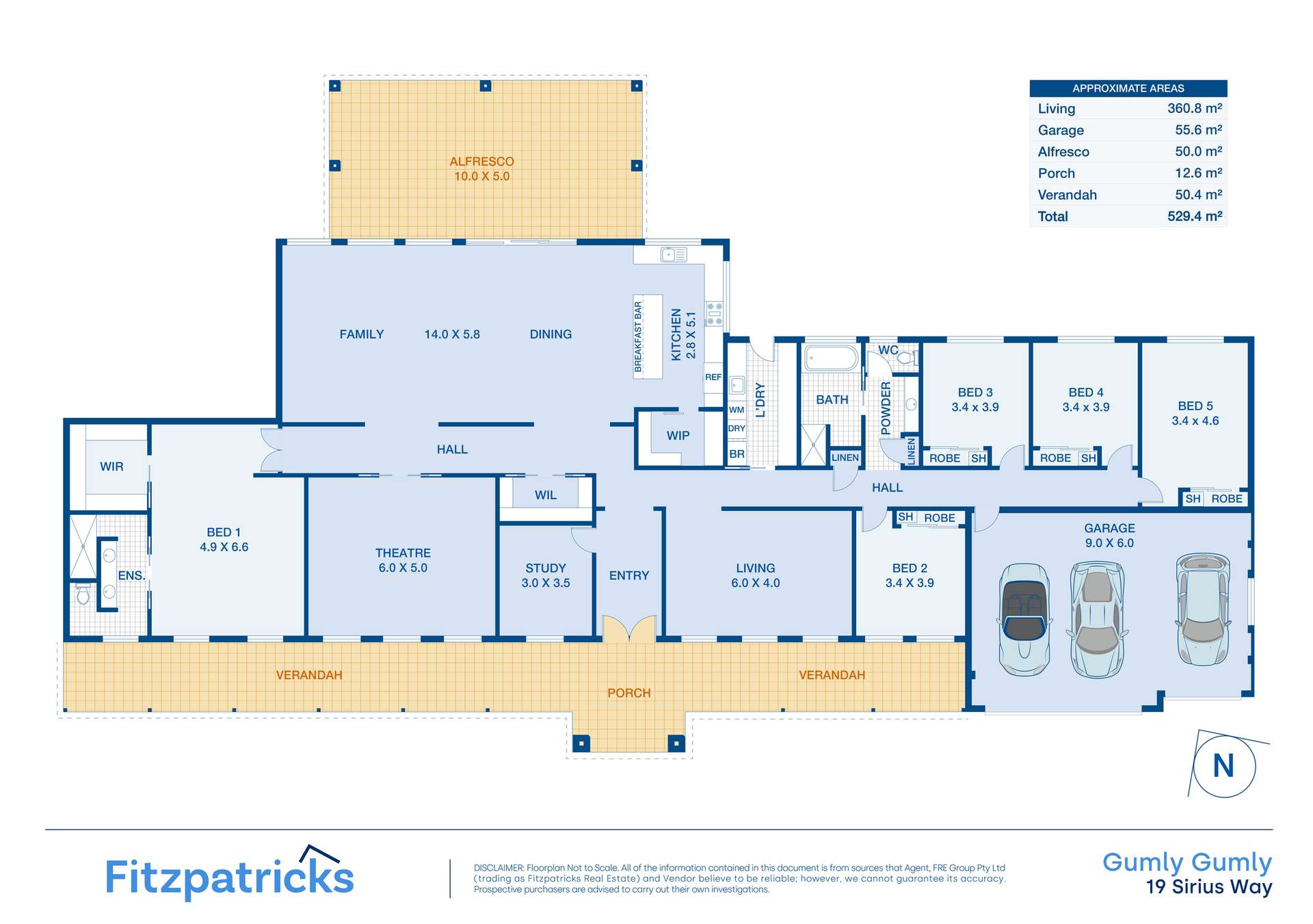19 Sirius Way, Gumly Gumly For Sale by Farmbuy.com - floorplan 1