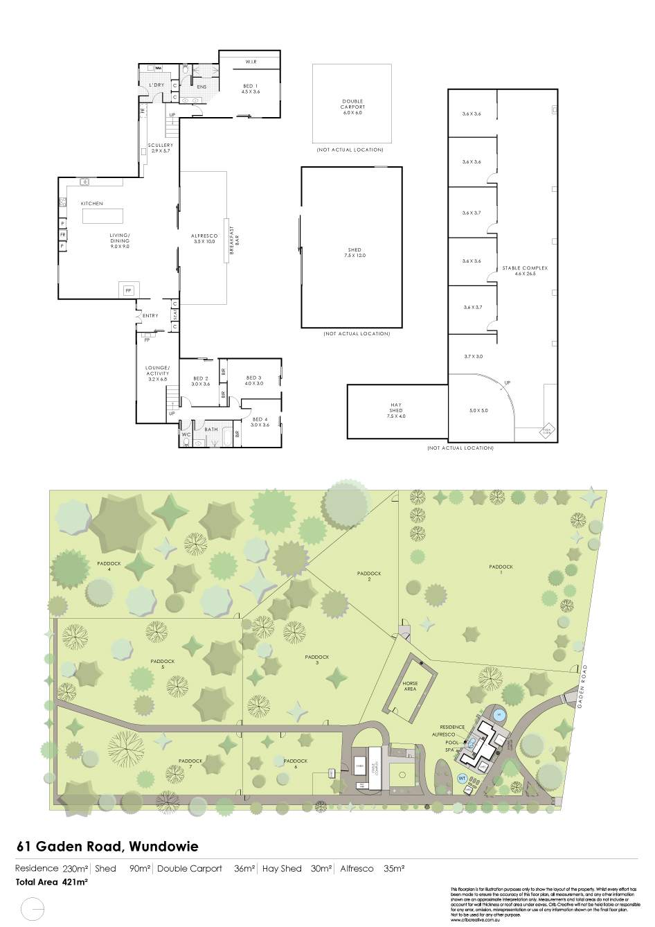61 Gaden Road, Wundowie Sold by Farmbuy.com - floorplan 1
