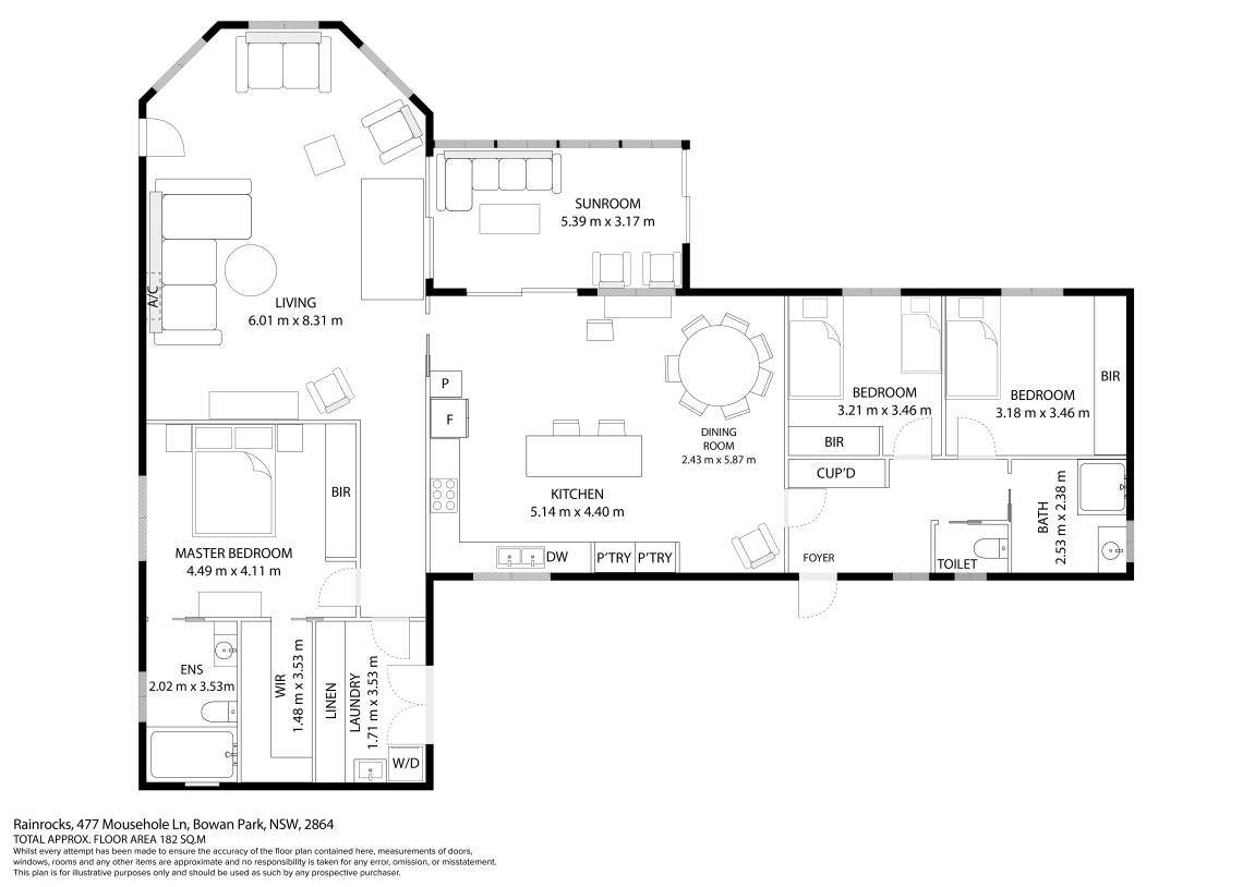 477 Mousehole Lane, Bowan Park Sold by Farmbuy.com - floorplan 1