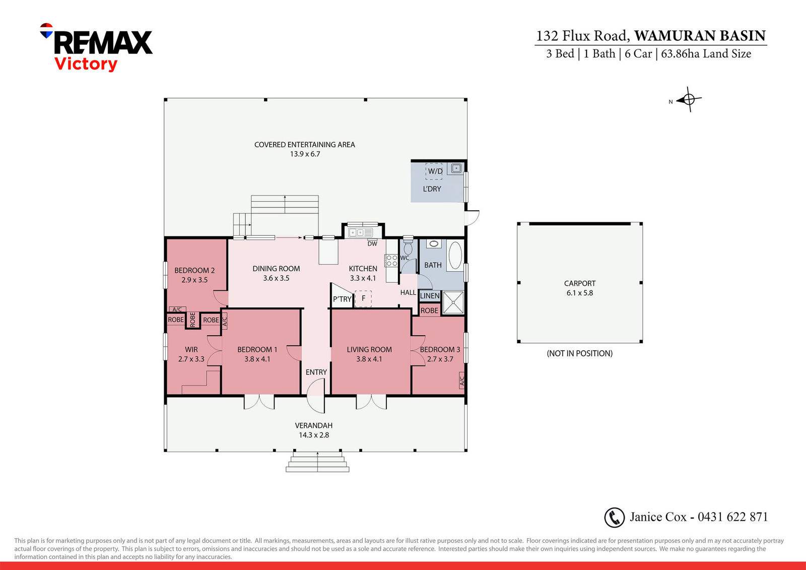 132 Flux Road, Wamuran Basin For Sale by Farmbuy.com - floorplan 1