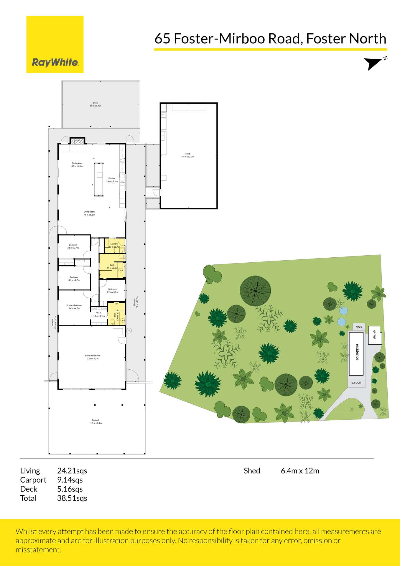 65 Foster-Mirboo Road, Foster North For Sale by Farmbuy.com - floorplan 1
