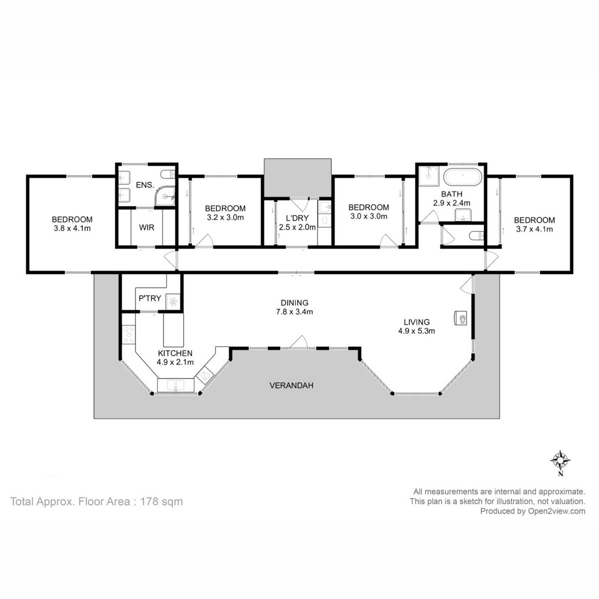 44 Huntingdon Tier Road, Dysart For Sale by Farmbuy.com - floorplan 1