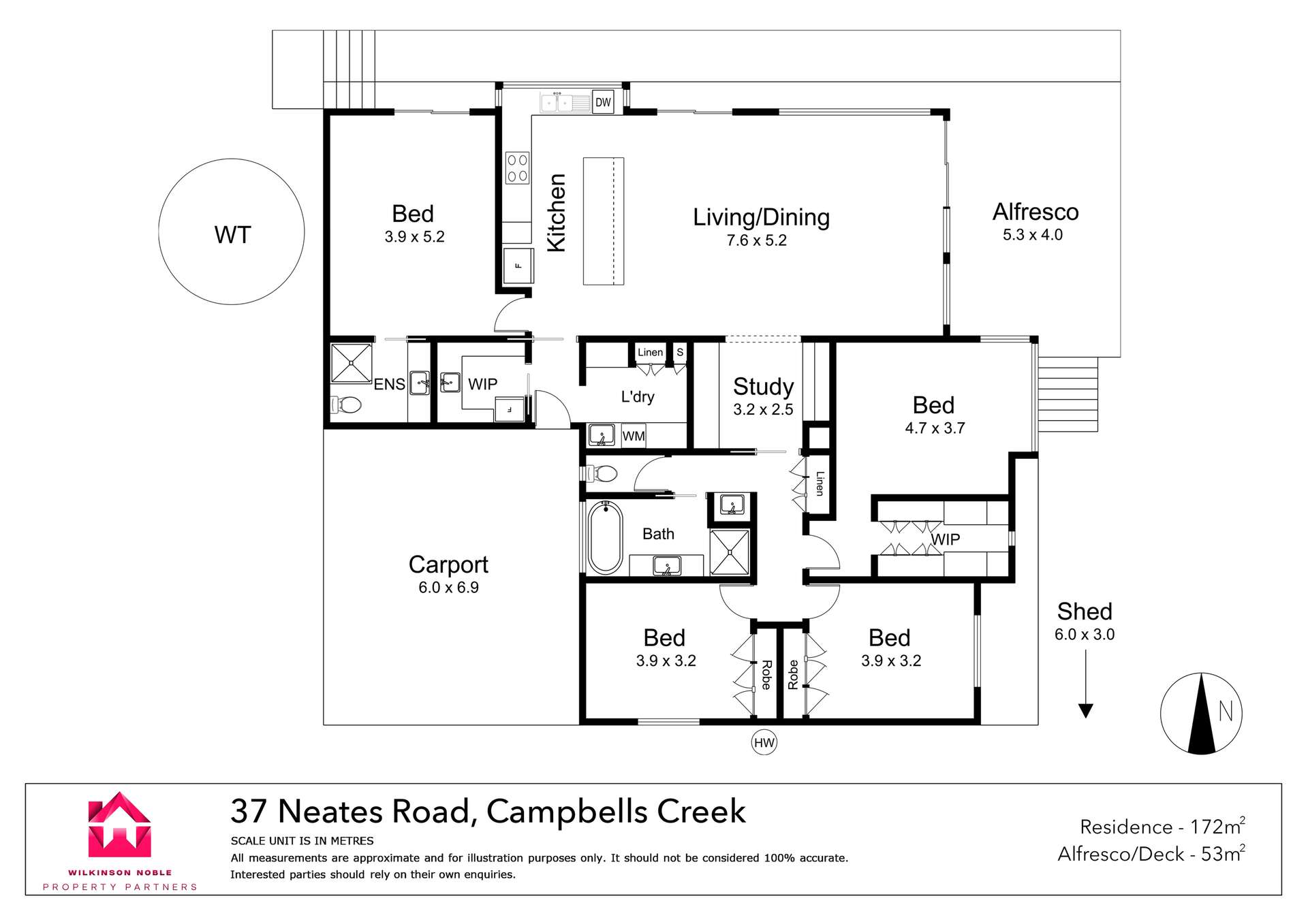 37 Neates Road, Campbells Creek Sold by Farmbuy.com - floorplan 1
