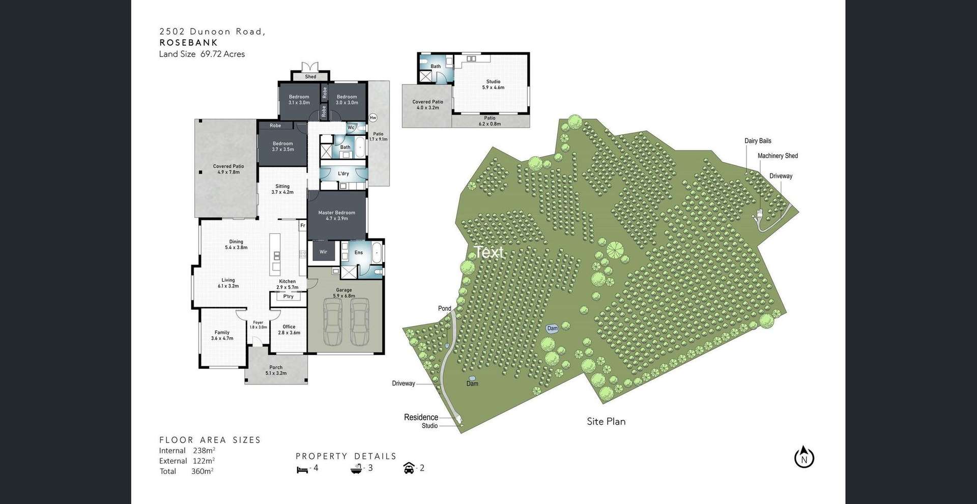 2502 Dunoon Road, Rosebank For Sale by Farmbuy.com - floorplan 1