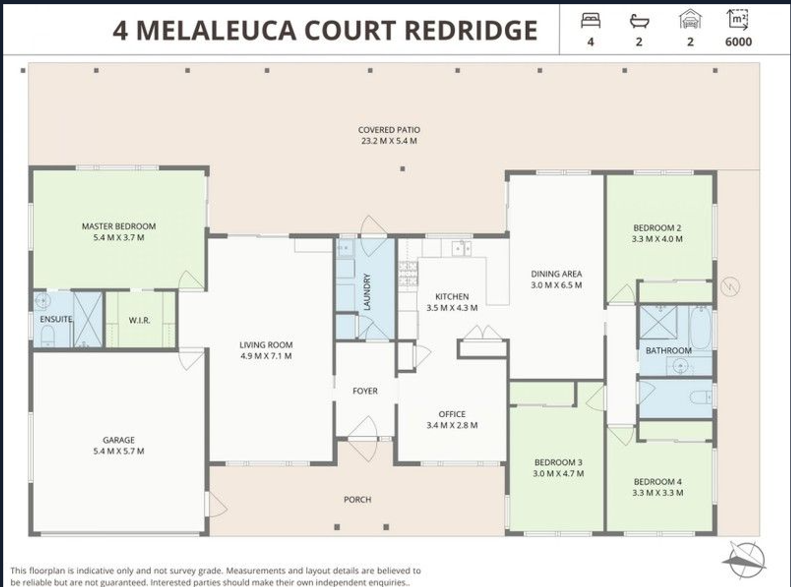 4 Melaleuca Court, Redridge For Sale by Farmbuy.com - floorplan 1