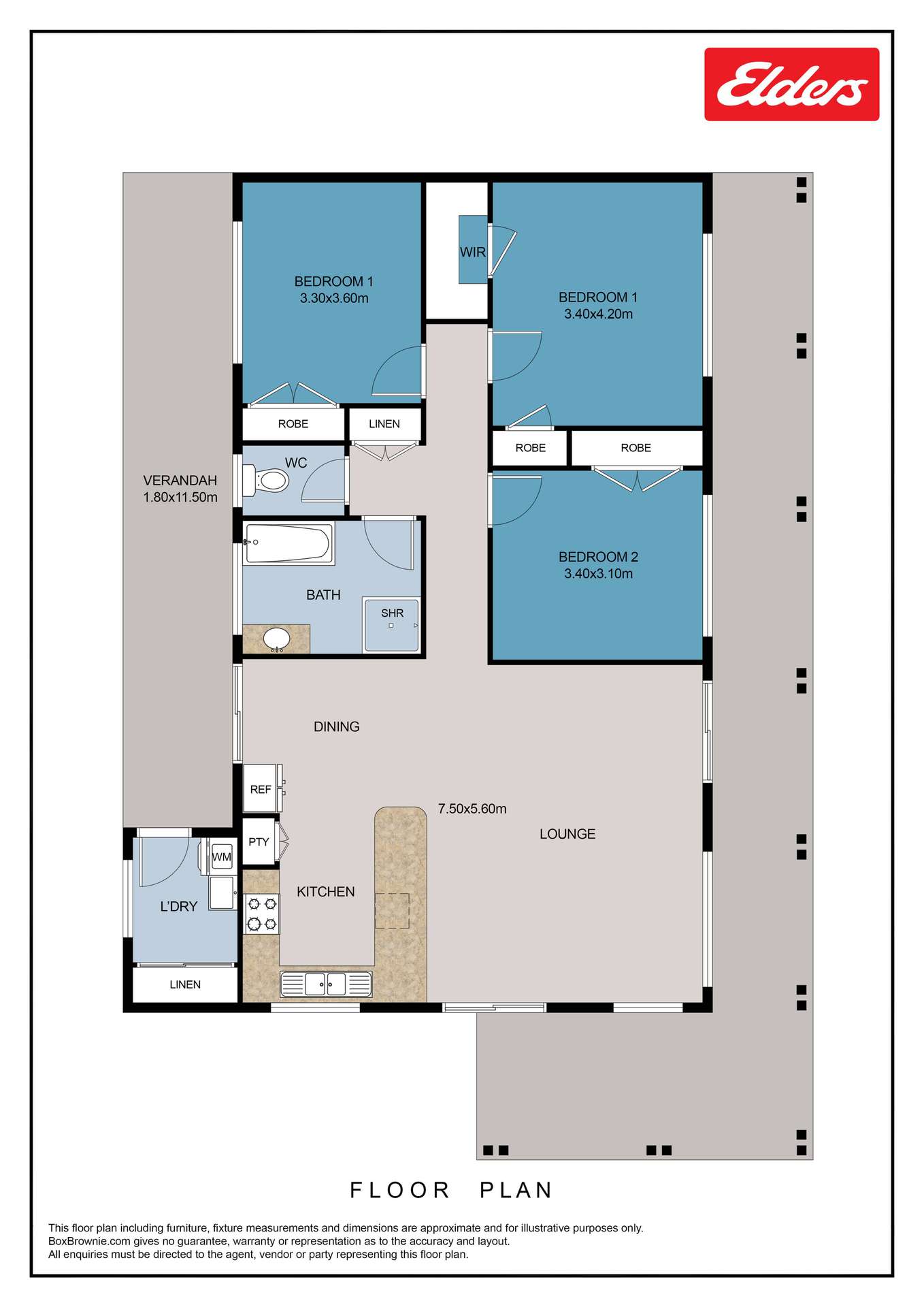 136 Bilamurru Road, Mendooran For Sale by Farmbuy.com - floorplan 1