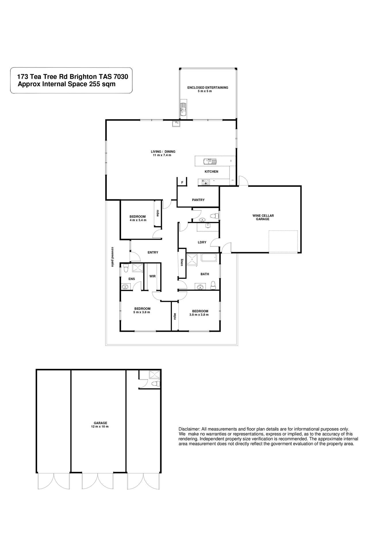 173 Tea Tree Road, Brighton For Sale by Farmbuy.com - floorplan 1