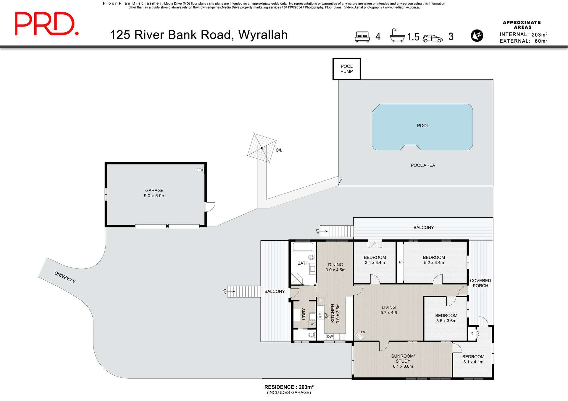 125 River Bank Road, Wyrallah For Sale by Farmbuy.com - floorplan 1