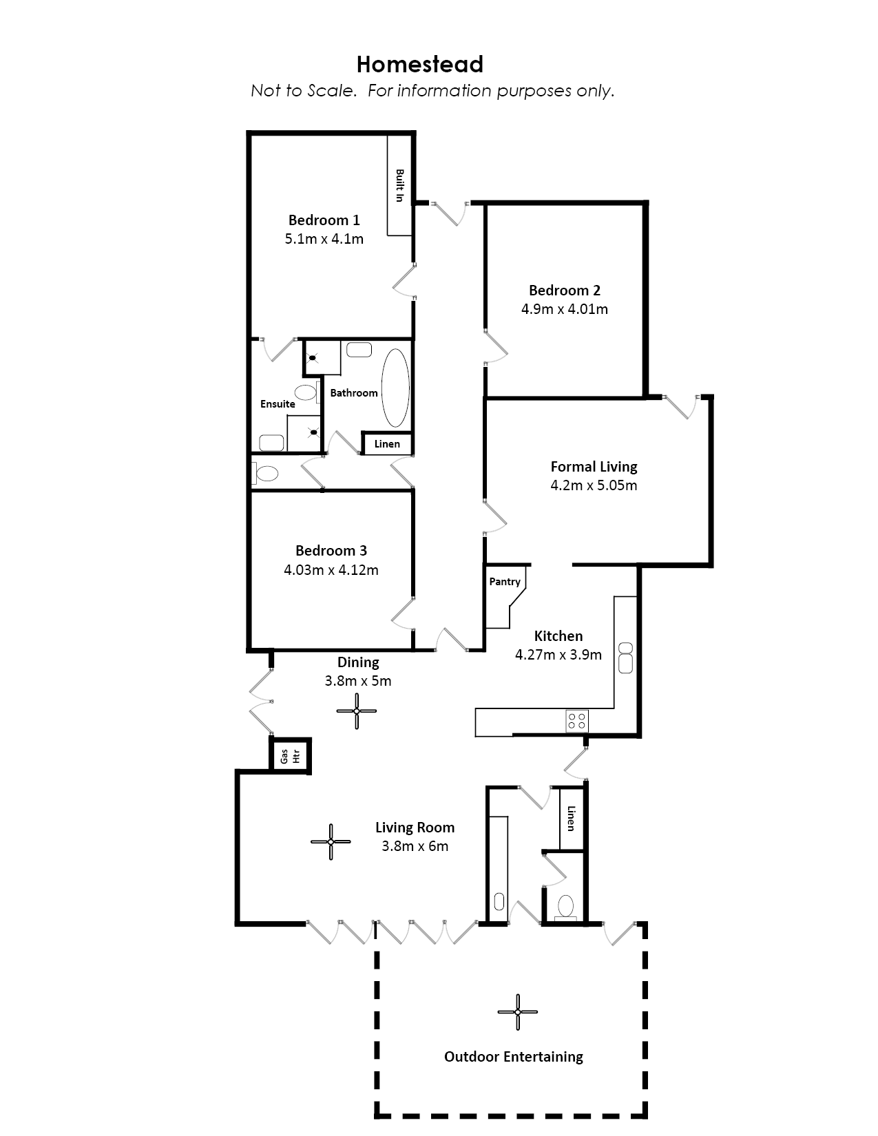 43 Gordon Street, Naracoorte For Sale by Farmbuy.com - floorplan 1
