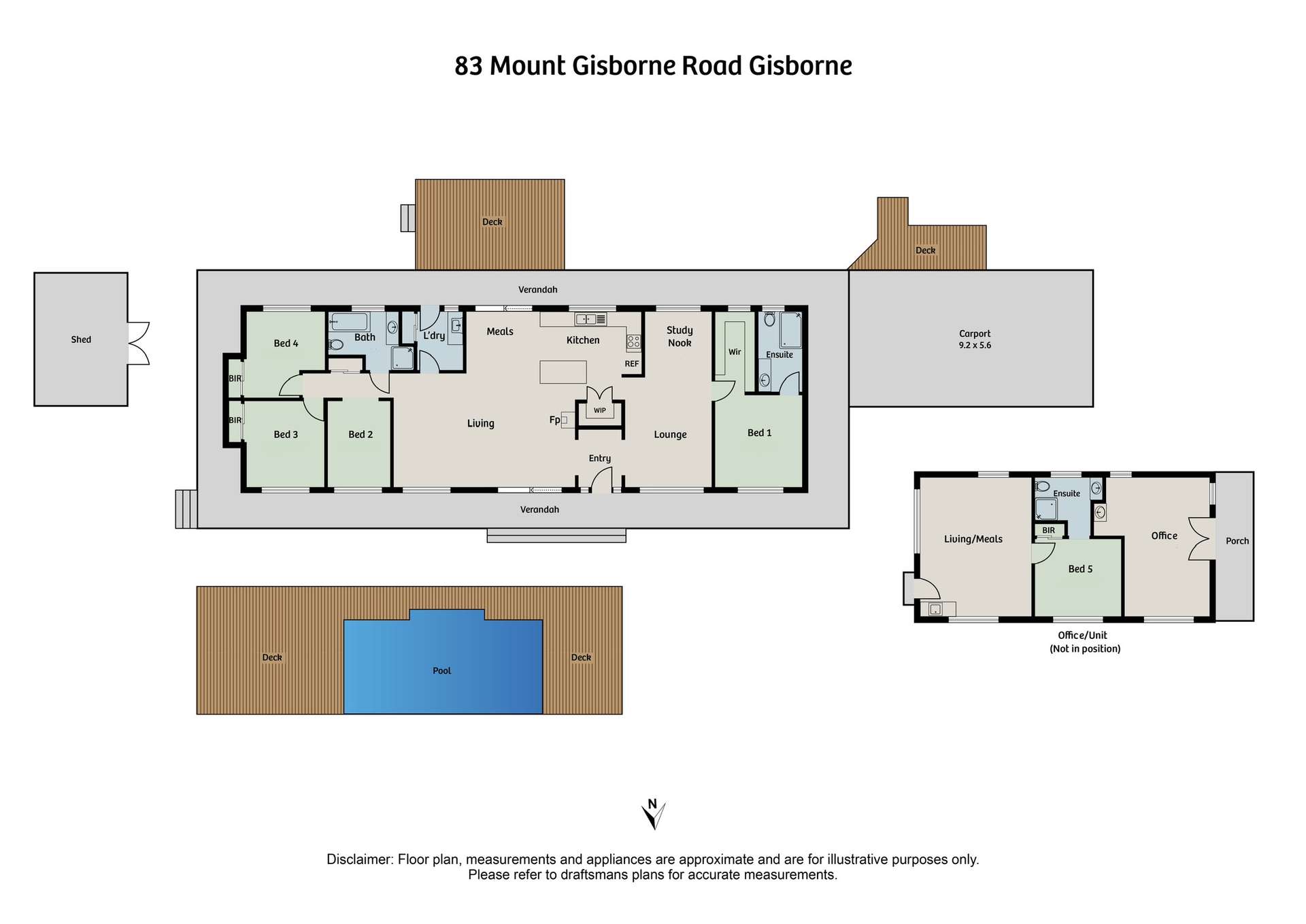 83 Mount Gisborne Road, Gisborne For Sale by Farmbuy.com - floorplan 1