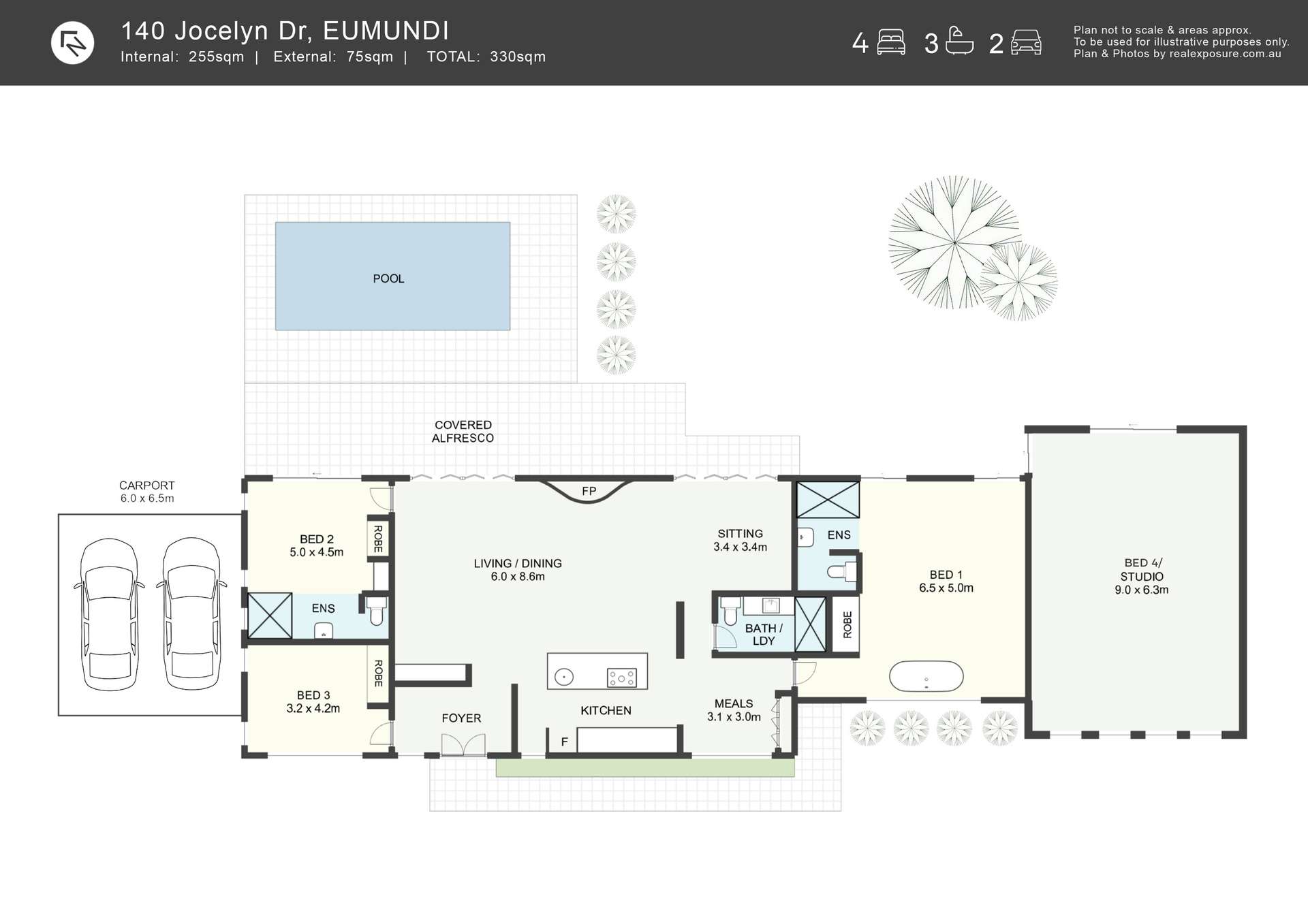 140 Jocelyn Drive, Eumundi For Sale by Farmbuy.com - floorplan 1