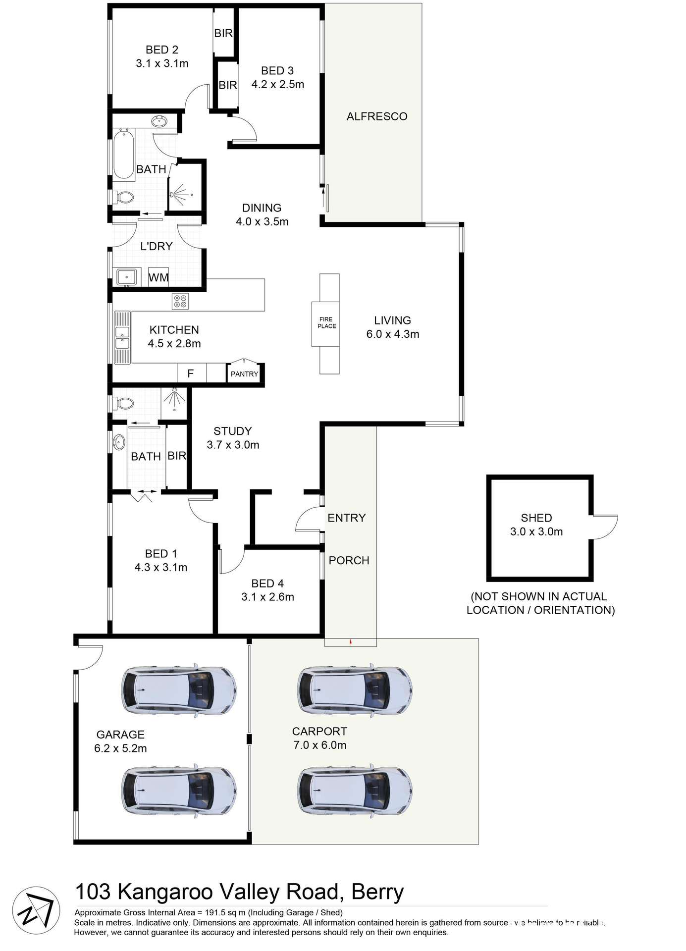 103 Kangaroo Valley Road, Berry For Sale by Farmbuy.com - floorplan 1