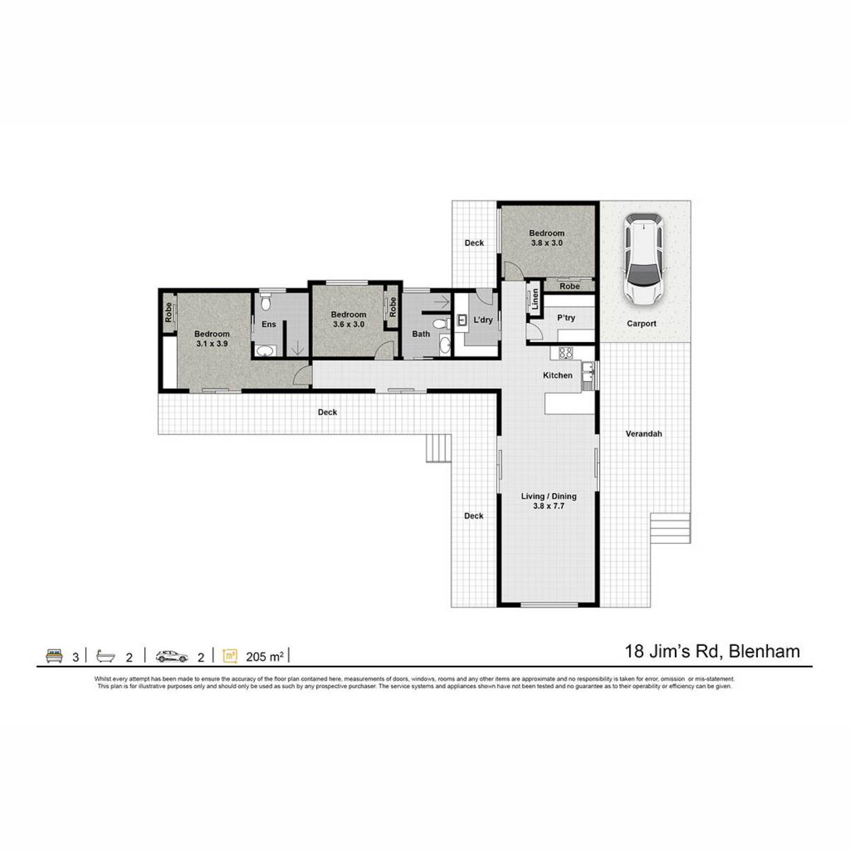 18 Jims Road, Blenheim For Sale by Farmbuy.com - floorplan 2