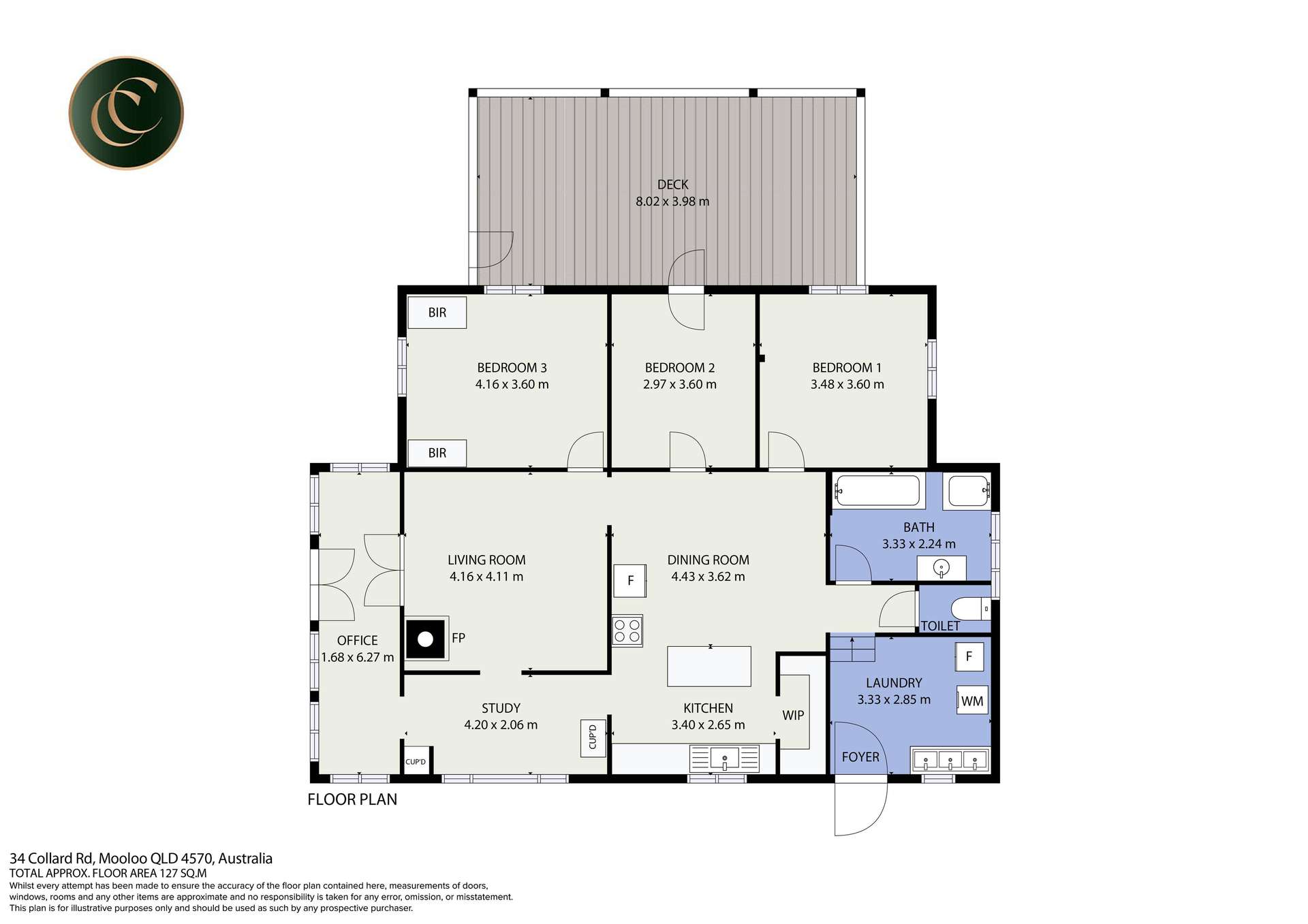 38 Collard Road, Mooloo Sold by Farmbuy.com - floorplan 1