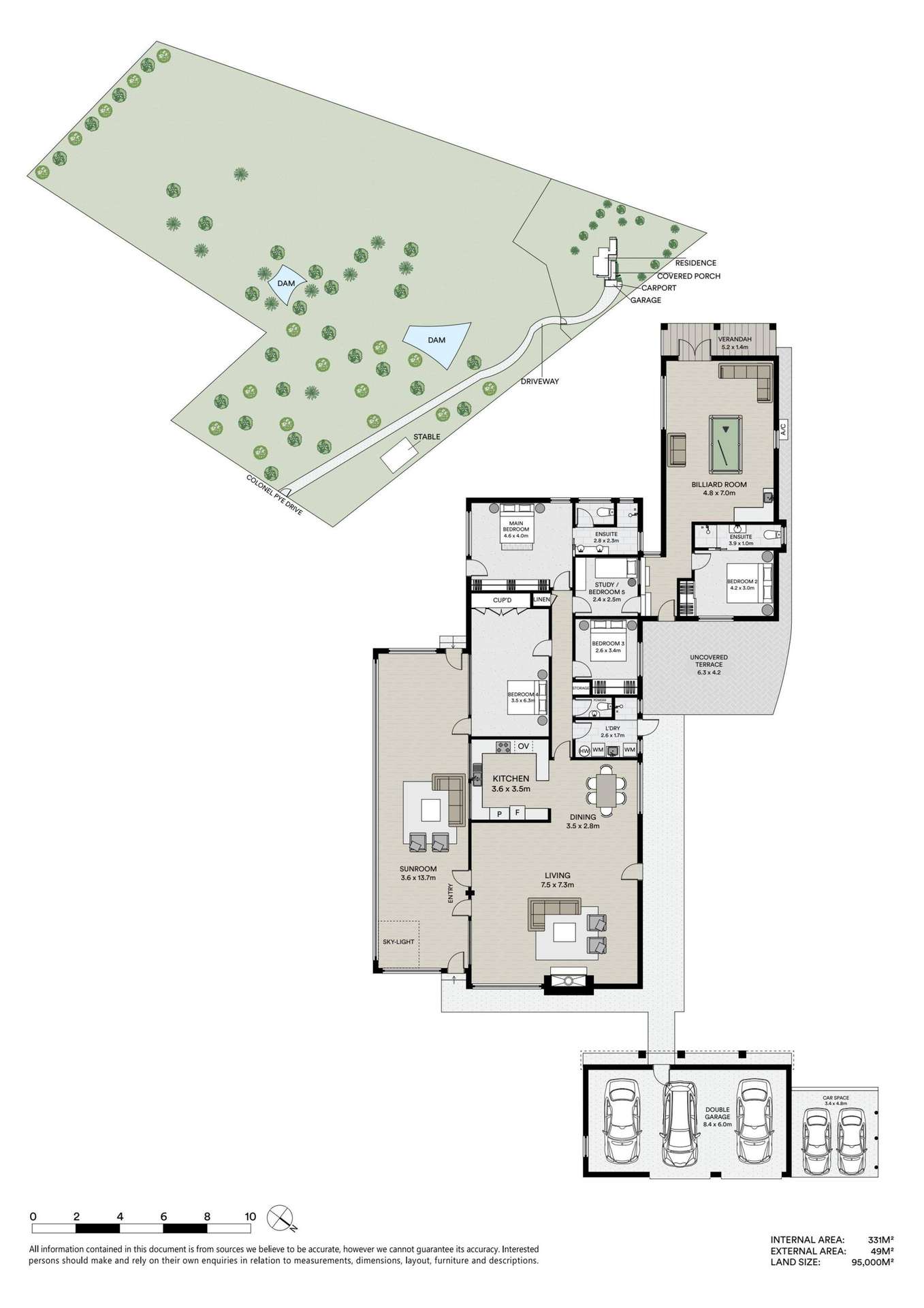 100 Colonel Pye Drive, Cobbitty For Sale by Farmbuy.com - floorplan 1