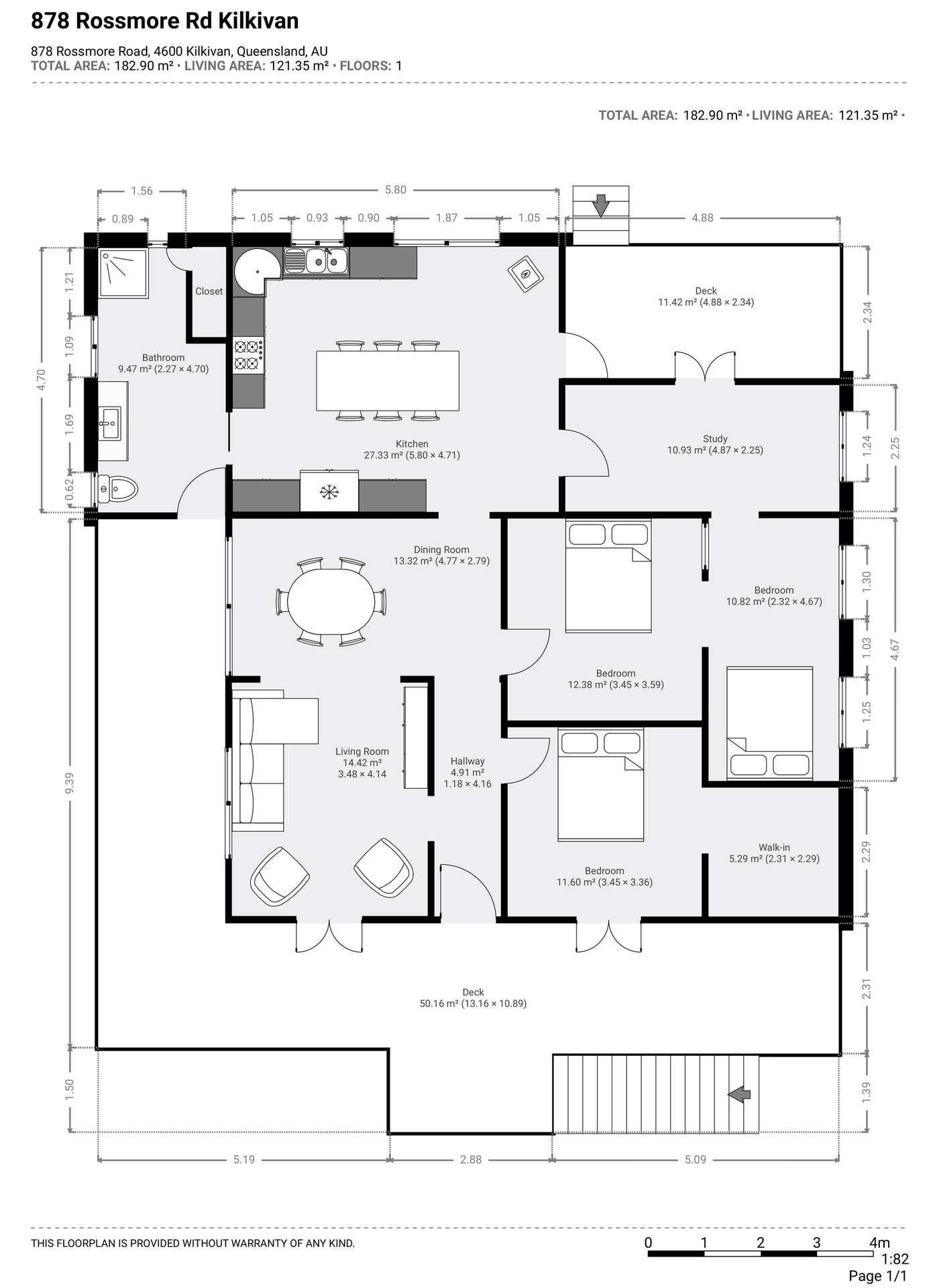 878 Rossmore Road, Kilkivan For Sale by Farmbuy.com - floorplan 1