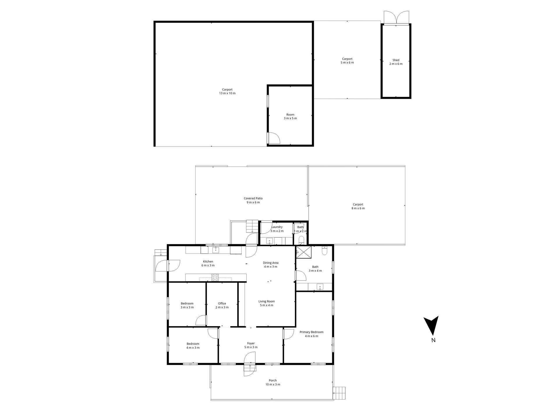 78 Rangeview Road, Gin Gin Sold by Farmbuy.com - floorplan 1
