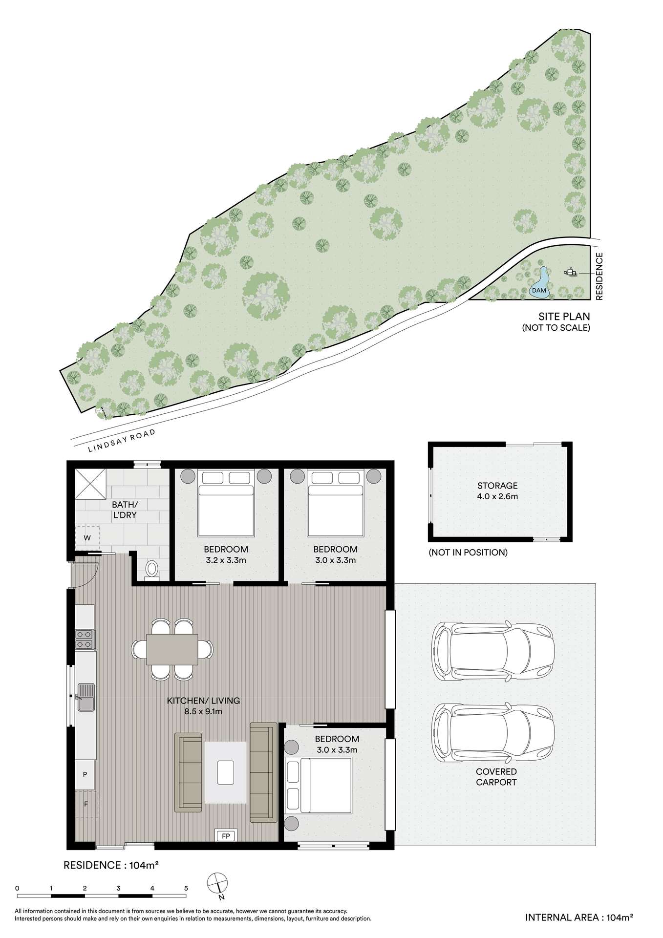 181 Lindsay Road, Larnook For Sale by Farmbuy.com - floorplan 1