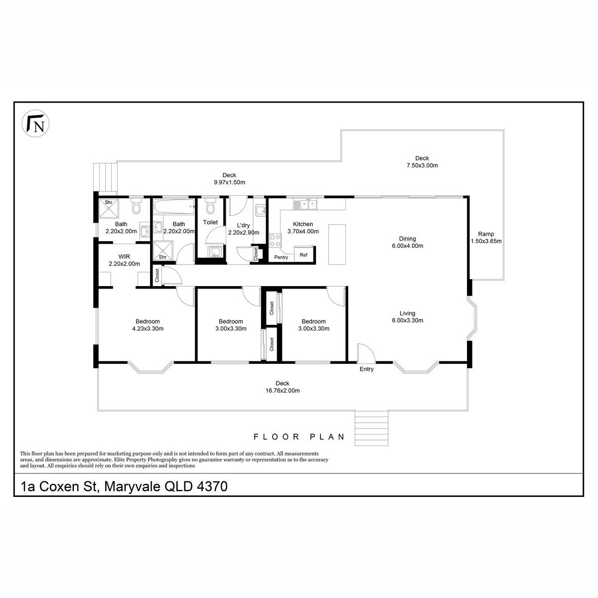 1A Coxen Street, Maryvale For Sale by Farmbuy.com - floorplan 1
