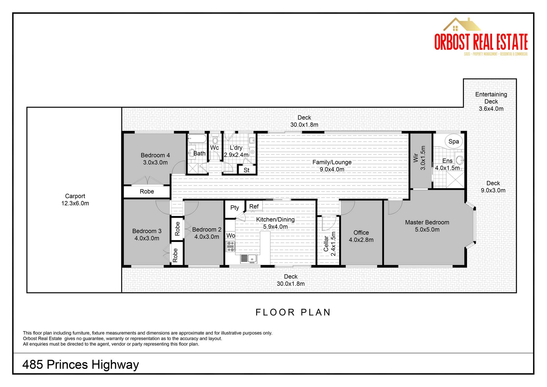 485 Princes Highway, Orbost For Sale by Farmbuy.com - floorplan 1