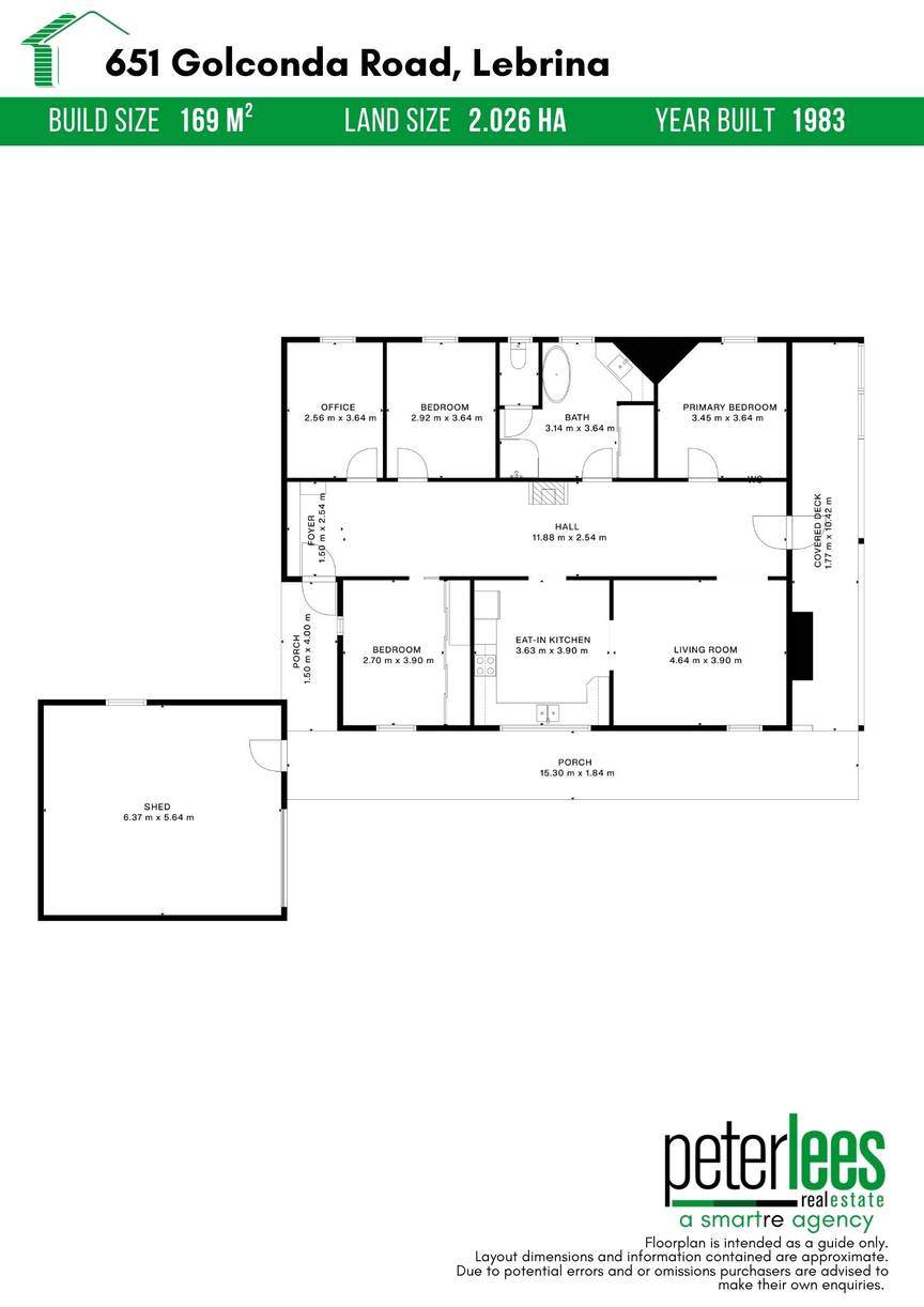 651 Golconda Road, Lebrina For Sale by Farmbuy.com - floorplan 1