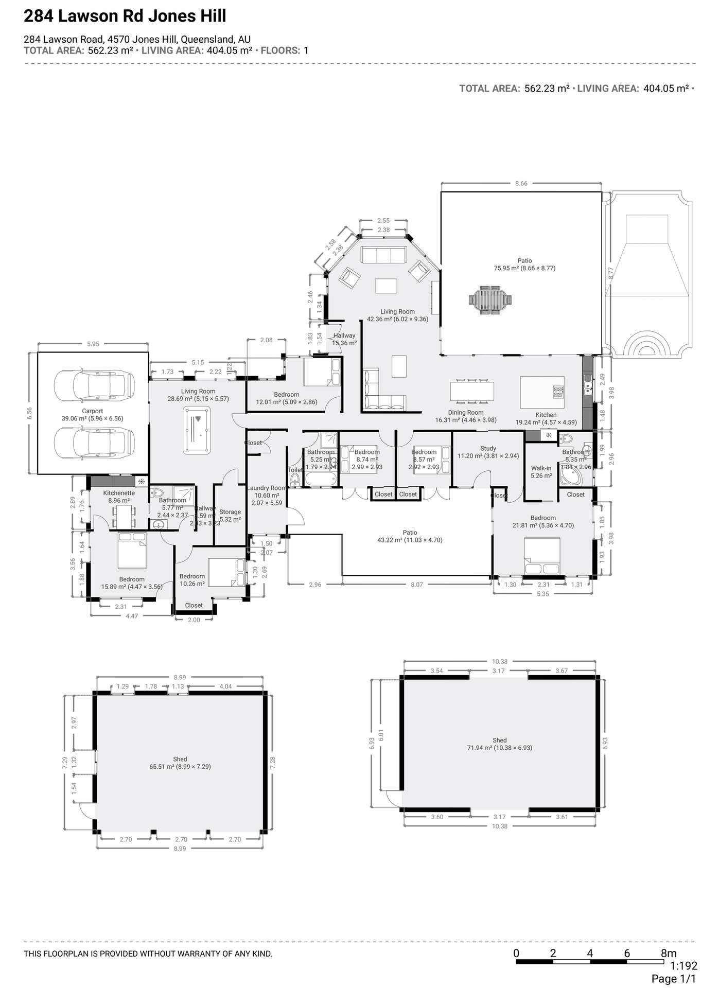 284 Lawson Road, Jones Hill Sold by Farmbuy.com - floorplan 1