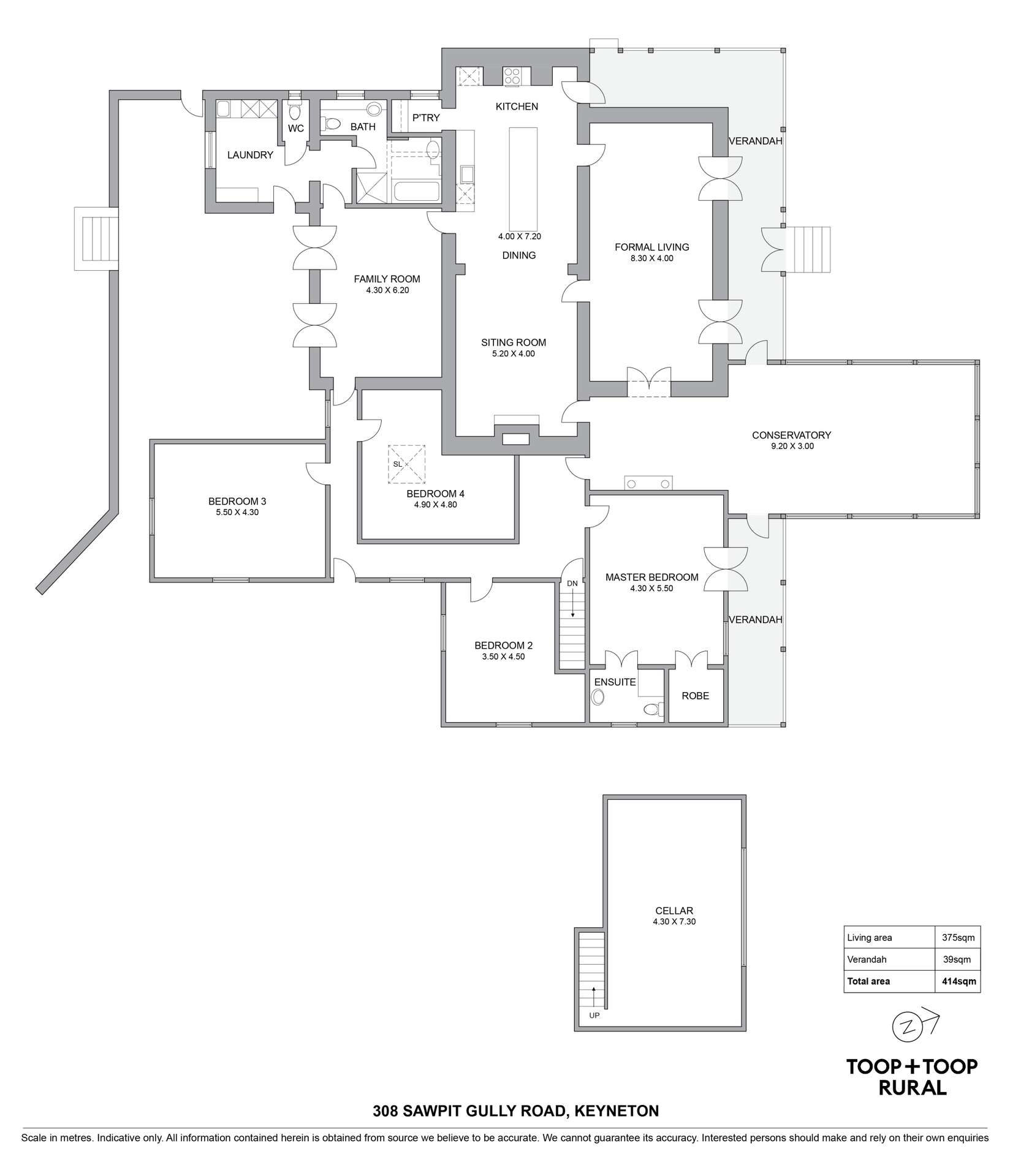 308 Sawpit Gully Road, Keyneton For Sale by Farmbuy.com - floorplan 1