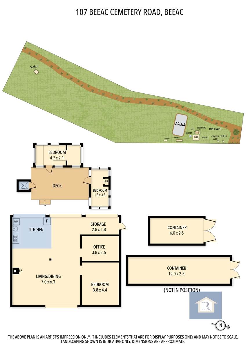 107 Beeac Cemetery Road, Beeac Sold by Farmbuy.com - floorplan 1