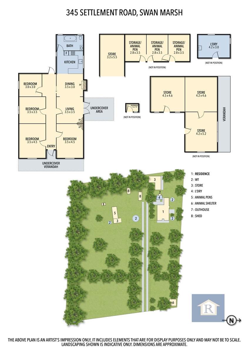 345 Settlement Road, Swan Marsh Sold by Farmbuy.com - floorplan 1