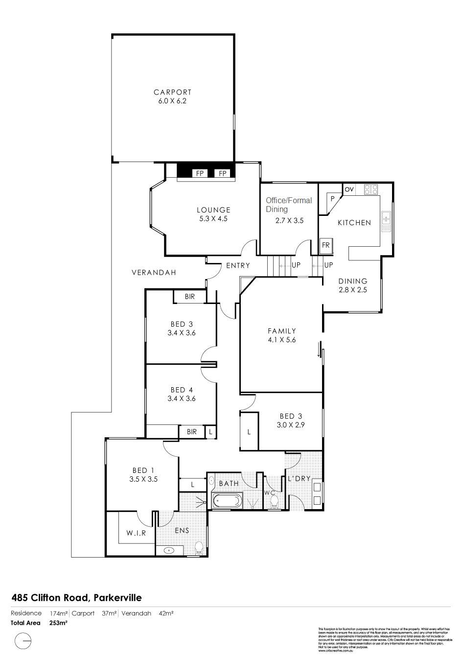 485 Clifton Road, Parkerville Sold by Farmbuy.com - floorplan 1