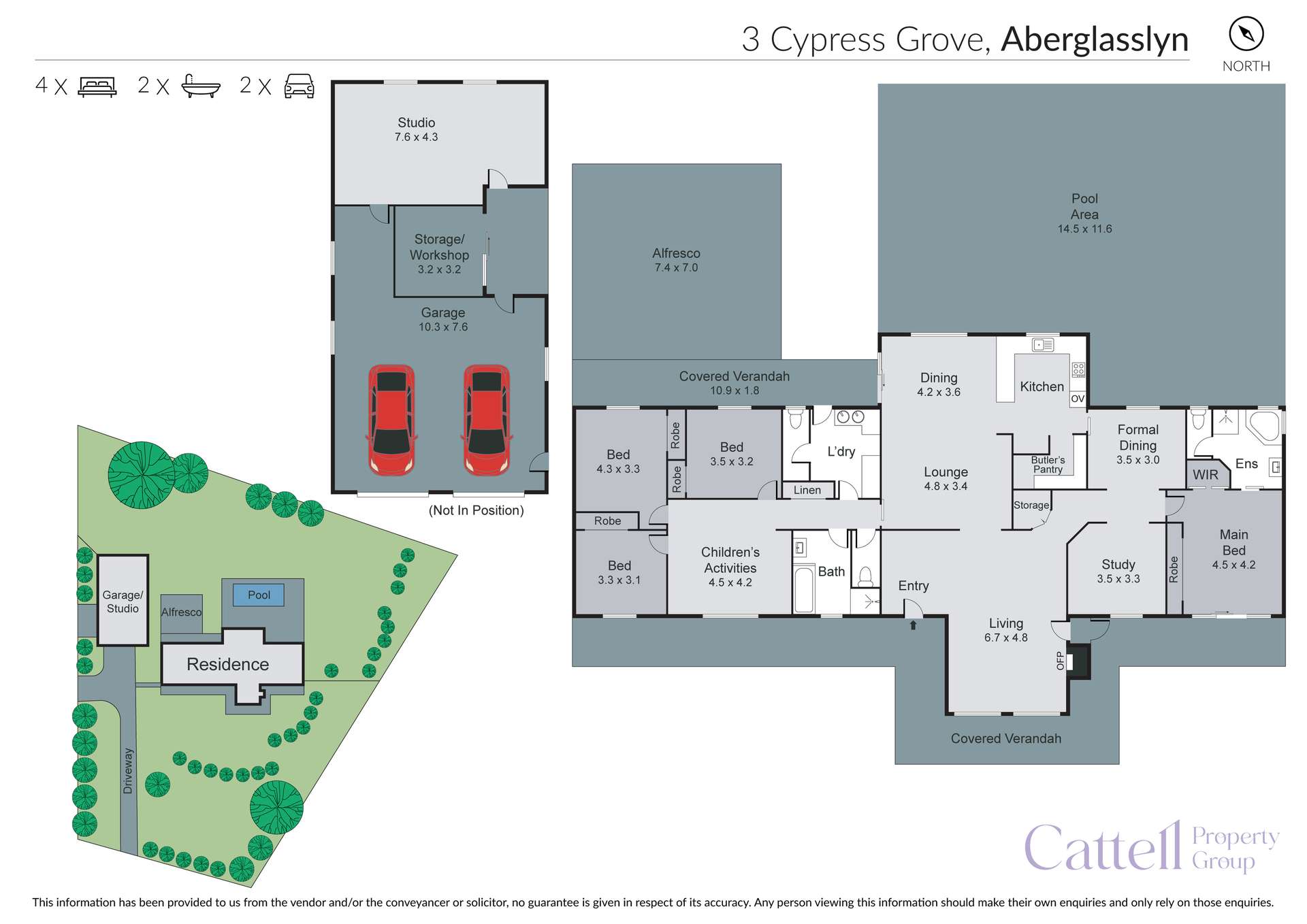3 Cypress Grove, Aberglasslyn Sold by Farmbuy.com - floorplan 1