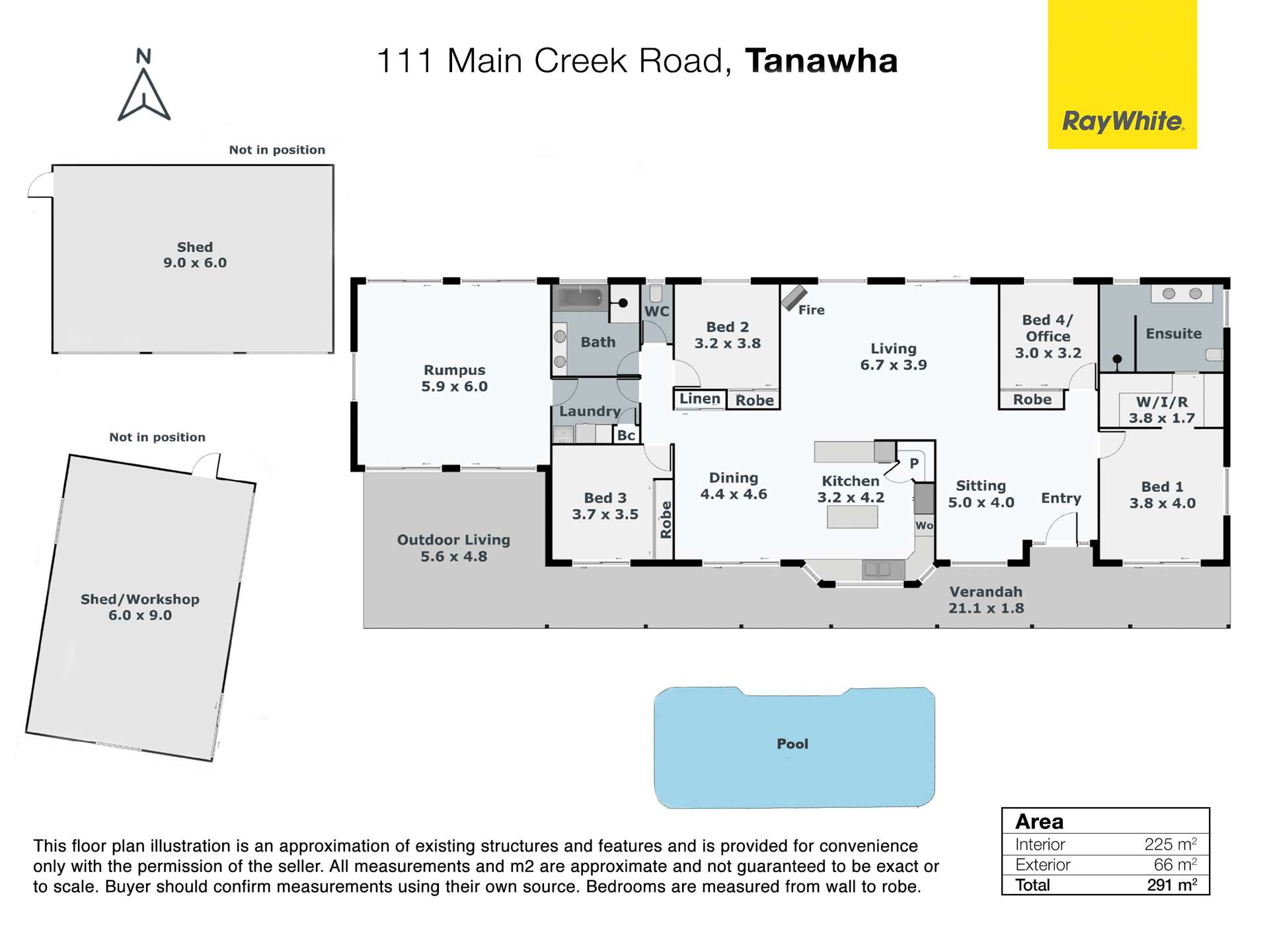 111-121 Main Creek Road, Tanawha Auction by Farmbuy.com - floorplan 1