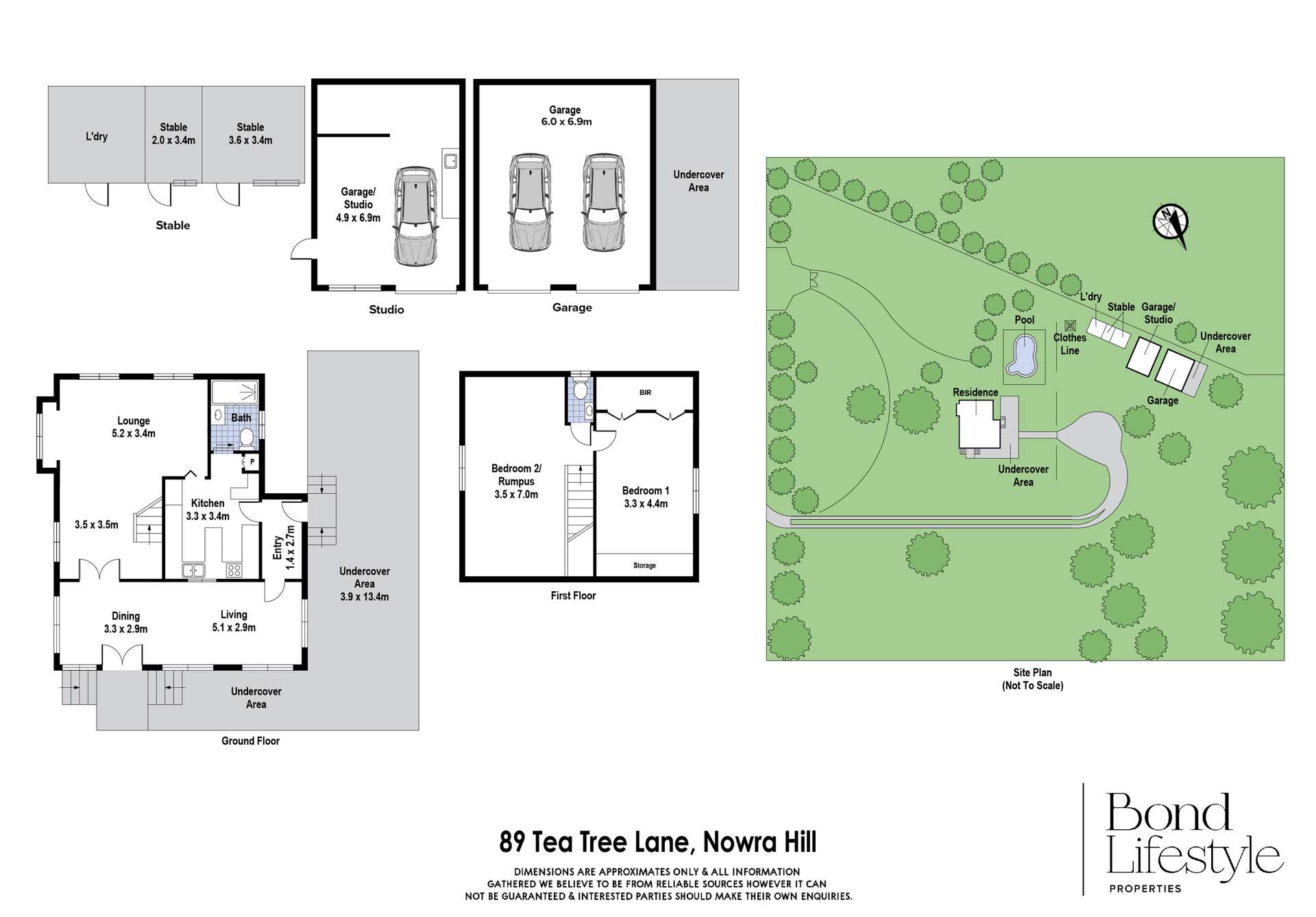 89 Tea Tree Lane, Nowra Hill Sold by Farmbuy.com - floorplan 1