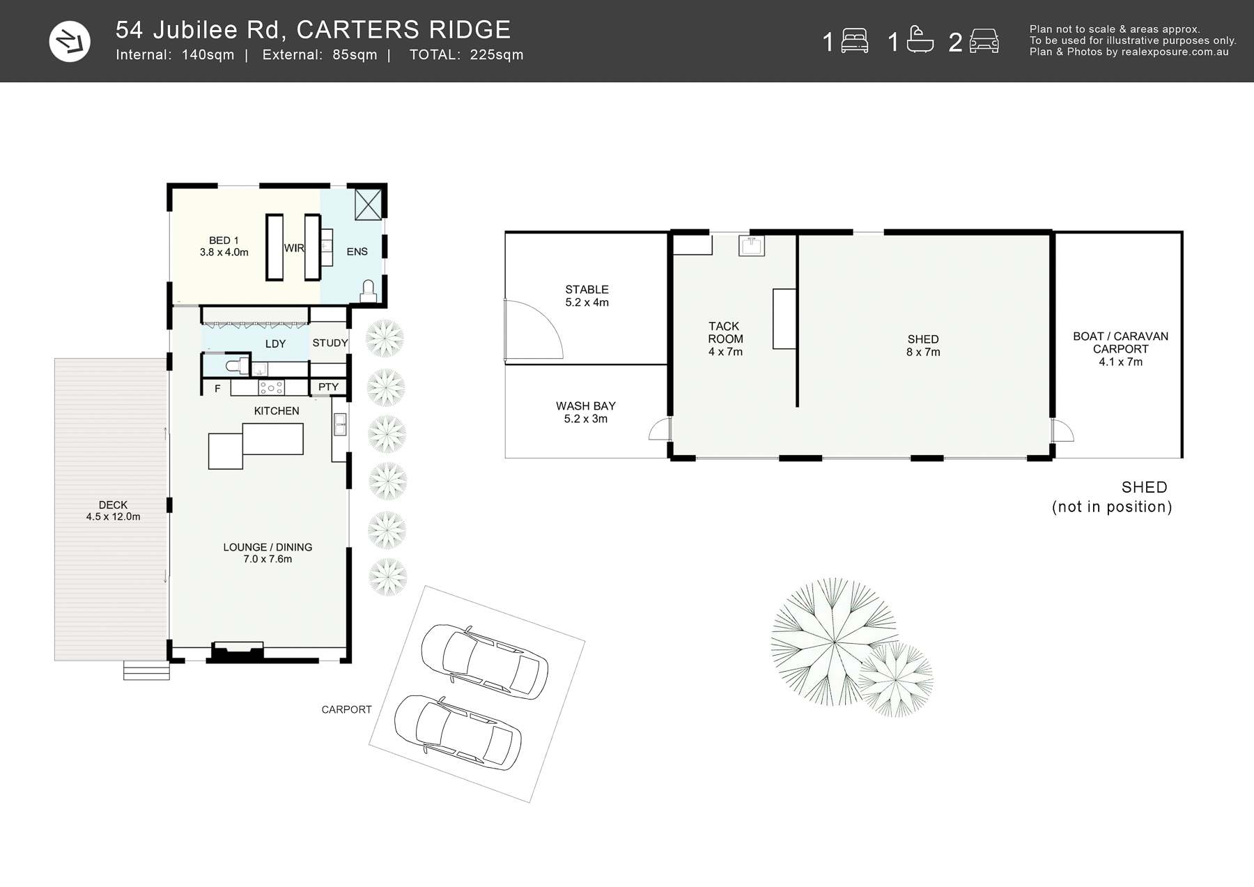 54 Jubilee Road, Carters Ridge For Sale by Farmbuy.com - floorplan 1