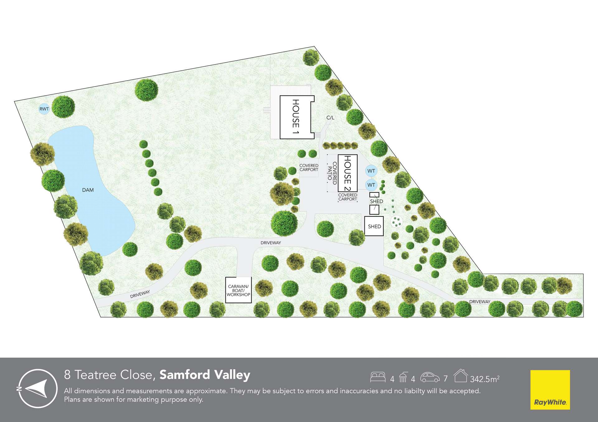 8 Teatree Close, Samford Valley For Sale by Farmbuy.com - floorplan 2