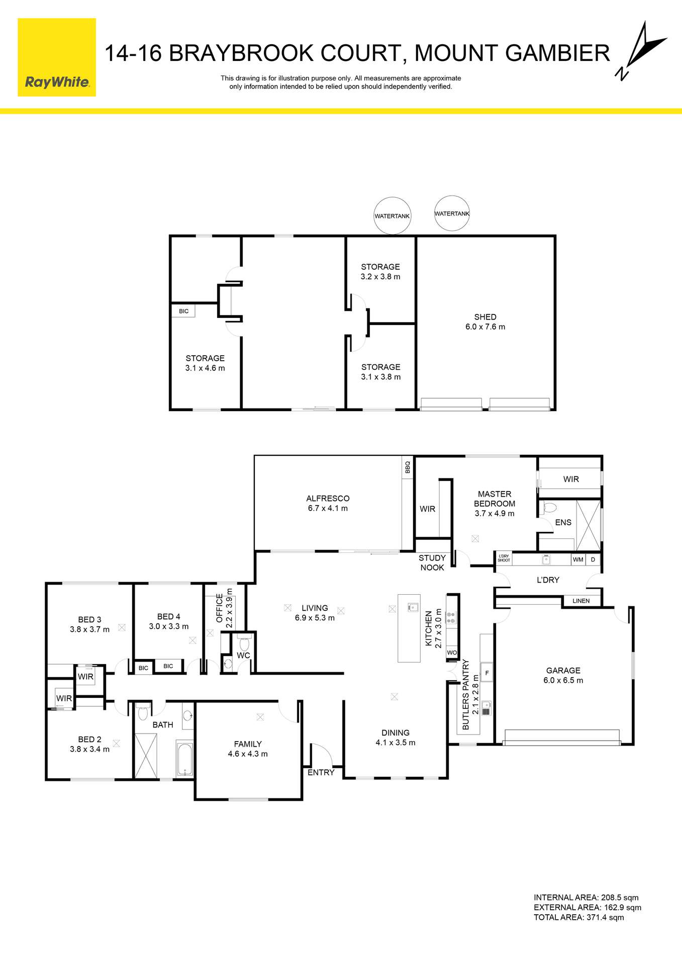 14-16 Braybrook Court, Mount Gambier For Sale by Farmbuy.com - floorplan 1