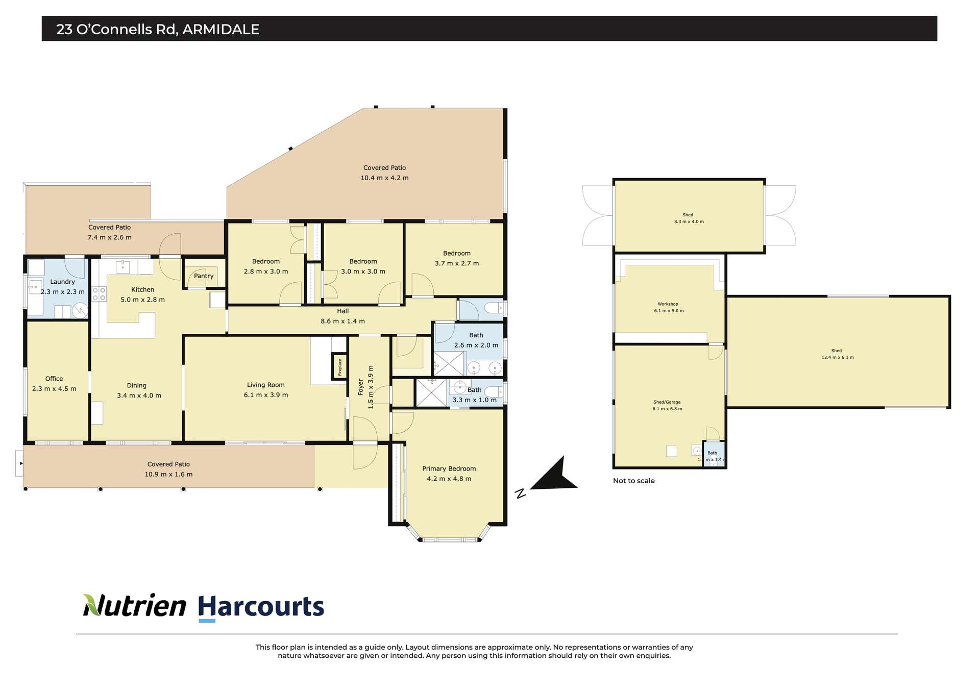23 O'Connells Road, Armidale For Sale by Farmbuy.com - floorplan 1