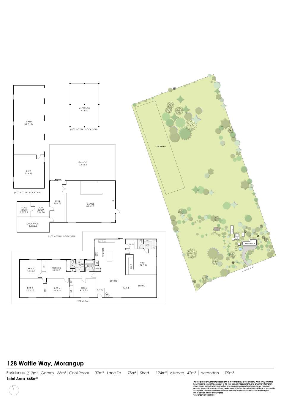 128 Wattle Way, Morangup For Sale by Farmbuy.com - floorplan 1