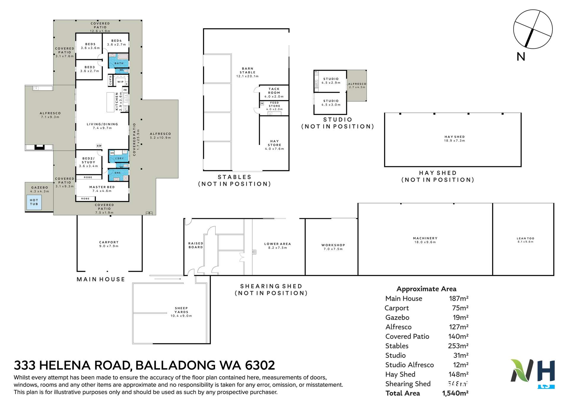 333 Helena Road, Balladong For Sale by Farmbuy.com - floorplan 1